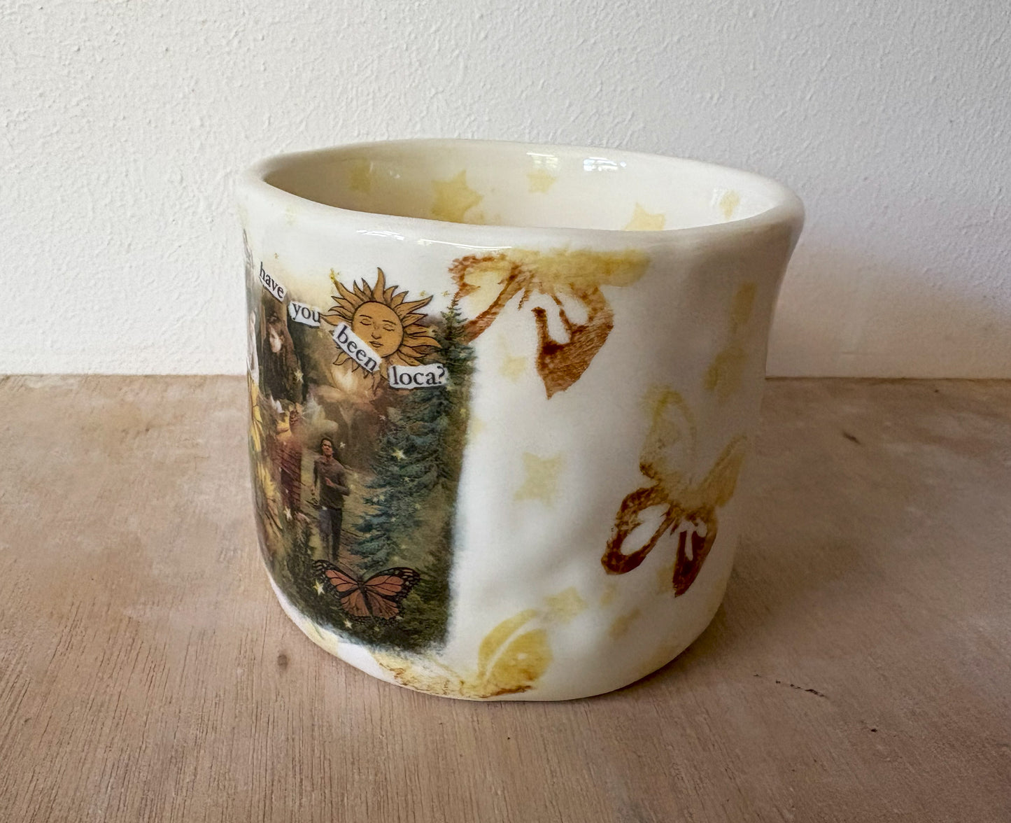 Millie's Pottery Twilight 'Where the Hell have you been Loca' Hand Made Medium Mug with Book Mark