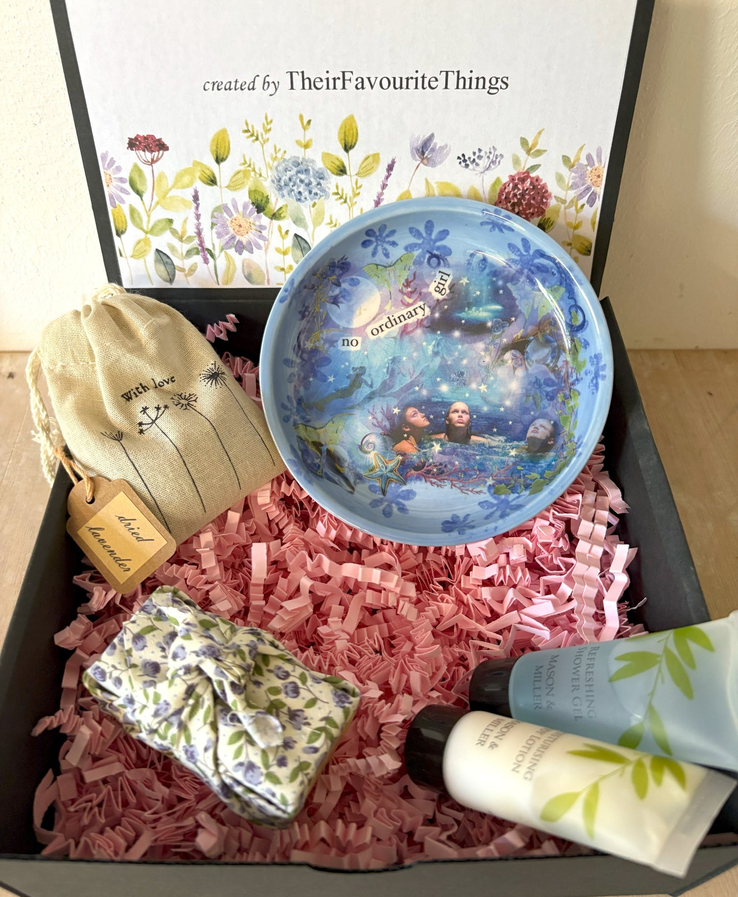 Millie's Pottery H2O No Ordinary Girl Mermaid Trinket Dish Gift Set