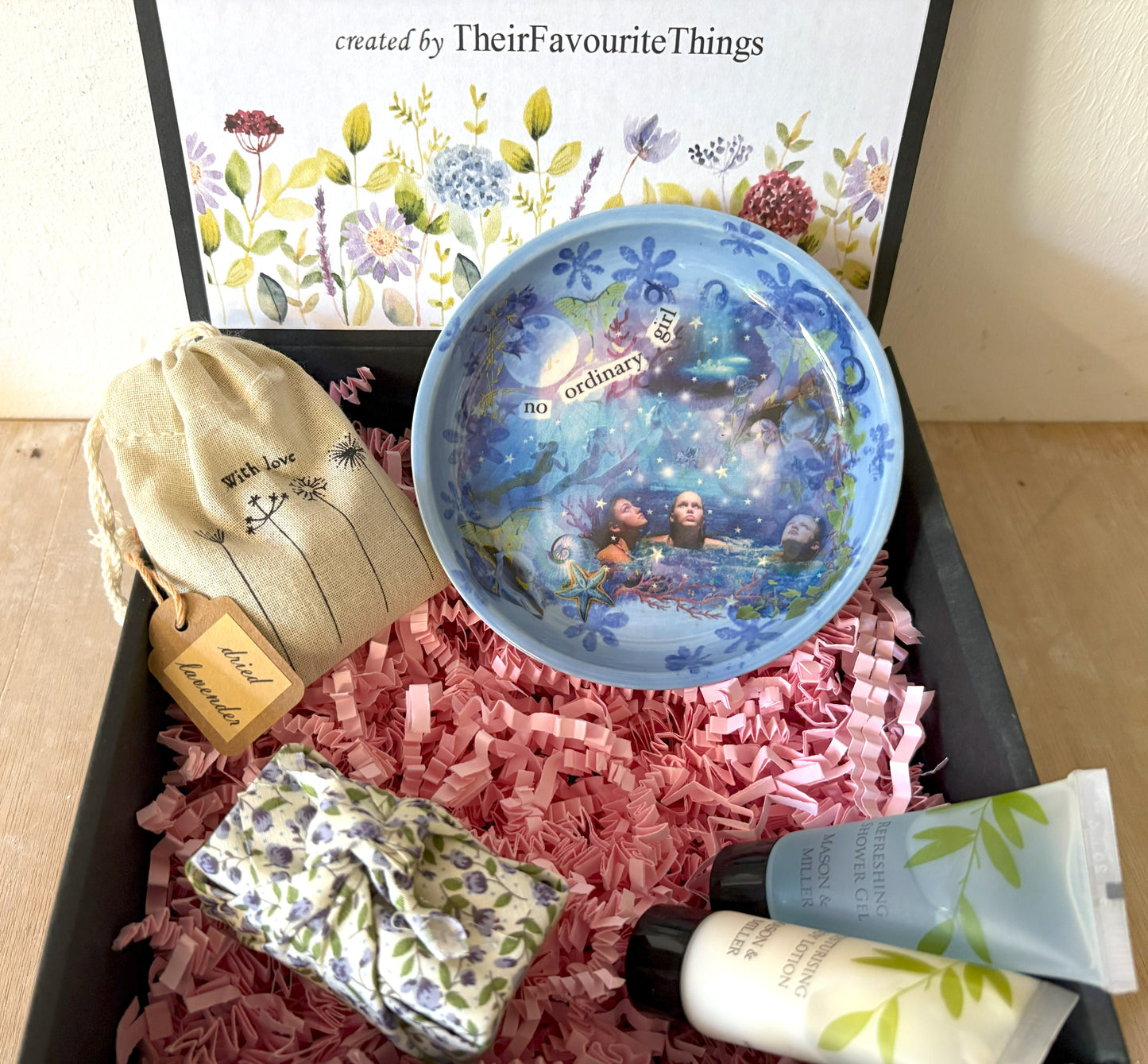 Millie's Pottery H2O No Ordinary Girl Mermaid Trinket Dish Gift Set