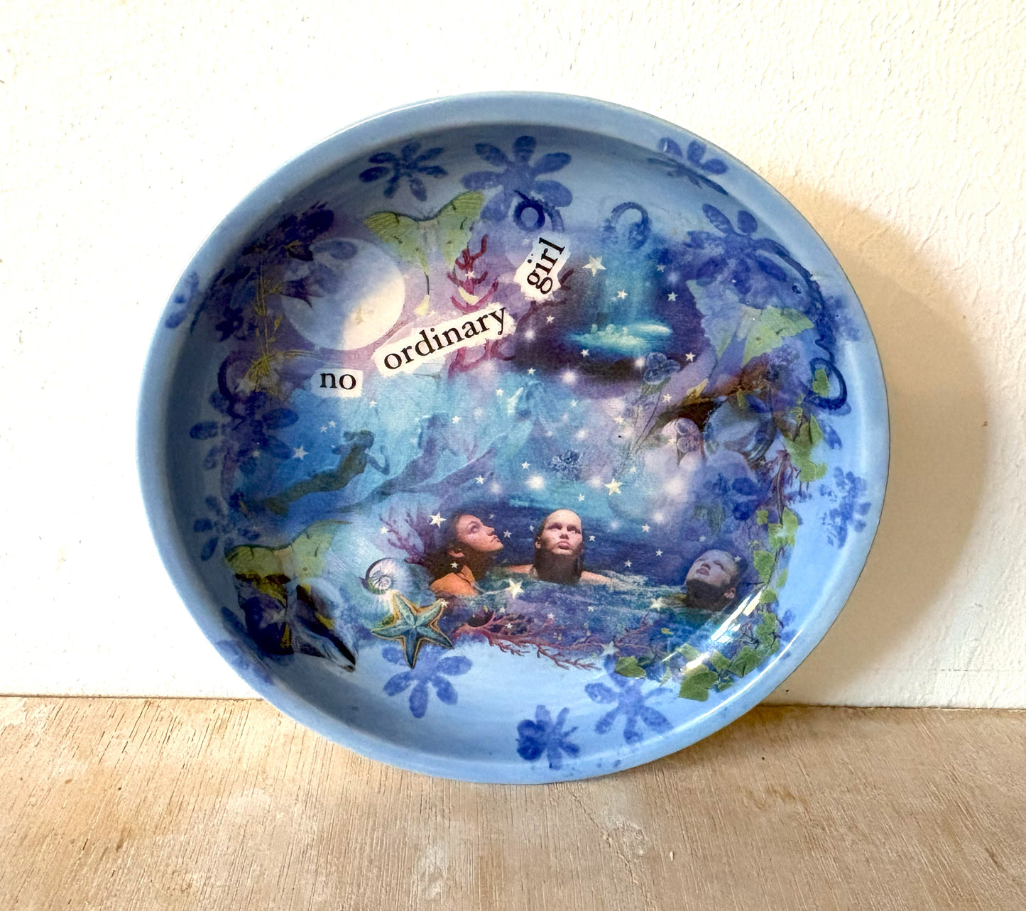 Millie's Pottery H2O No Ordinary Girl Mermaid Trinket Dish Gift Set