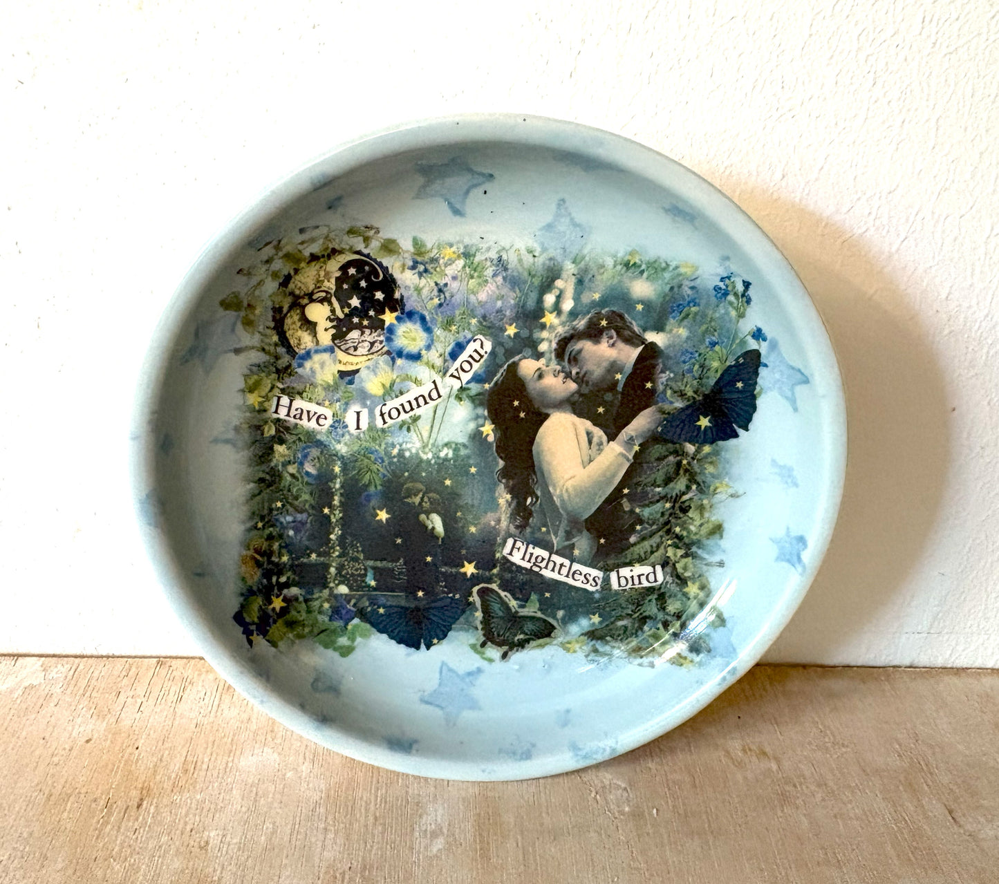 Millie's Pottery Twilight Prom Night 'Have I found you flightless Bird' Trinket Dish and Book Mark Gift Set