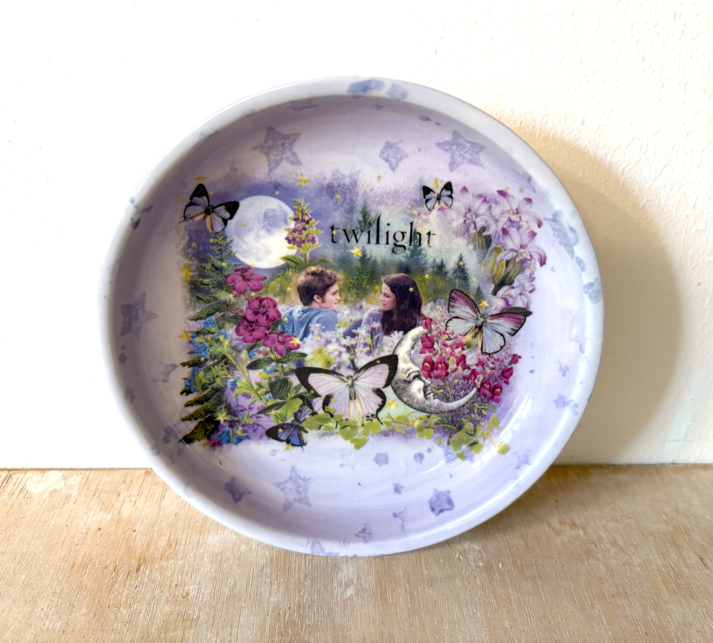 Millie's Pottery Twilight Meadow Lavender Trinket Dish and Book Mark Gift Set