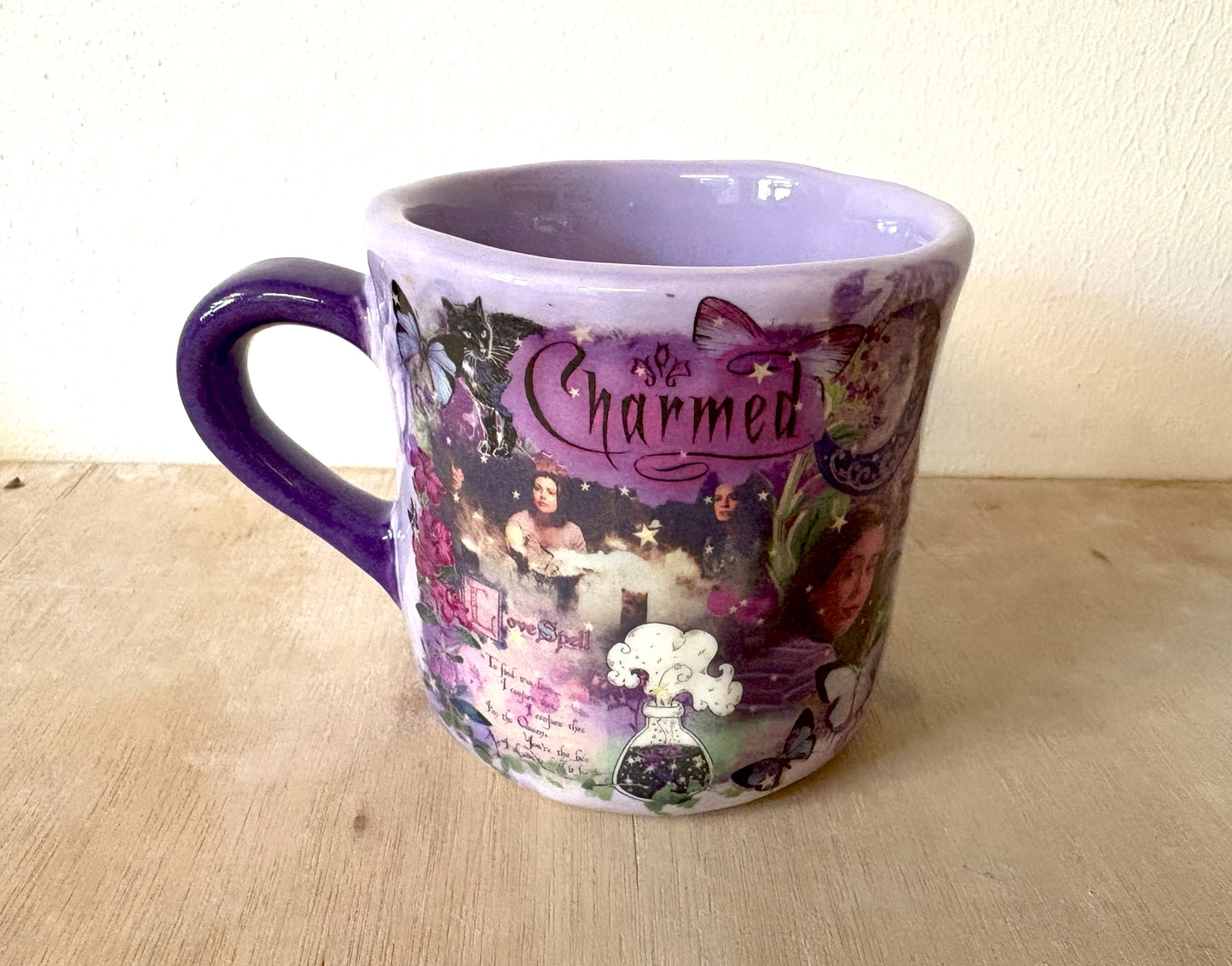 Millie's Pottery Millie's Pottery Charmed Phoebe Small Purple Mug