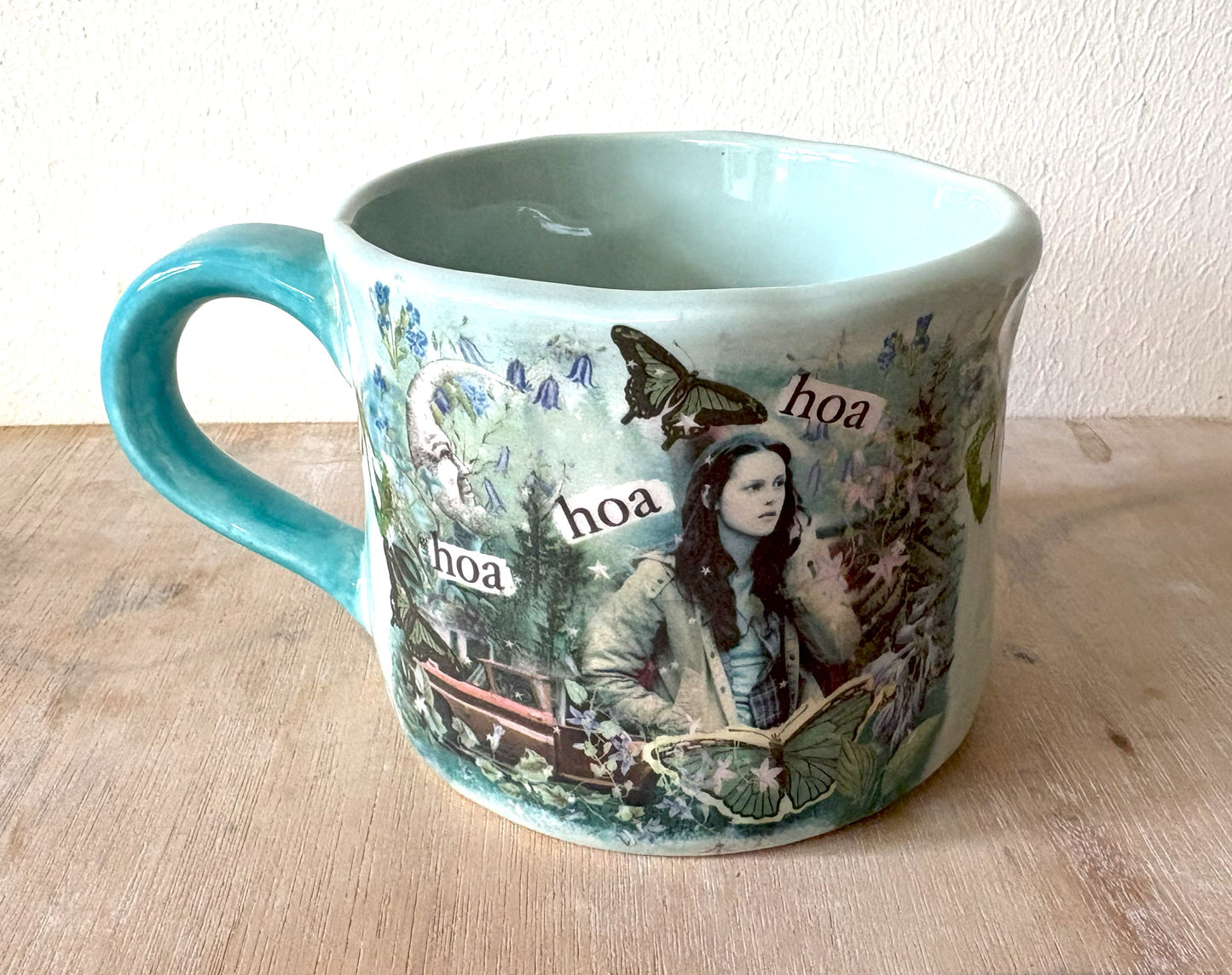 Millie's Pottery Twilight - Hoa Hoa Hand Made Large Round Mug