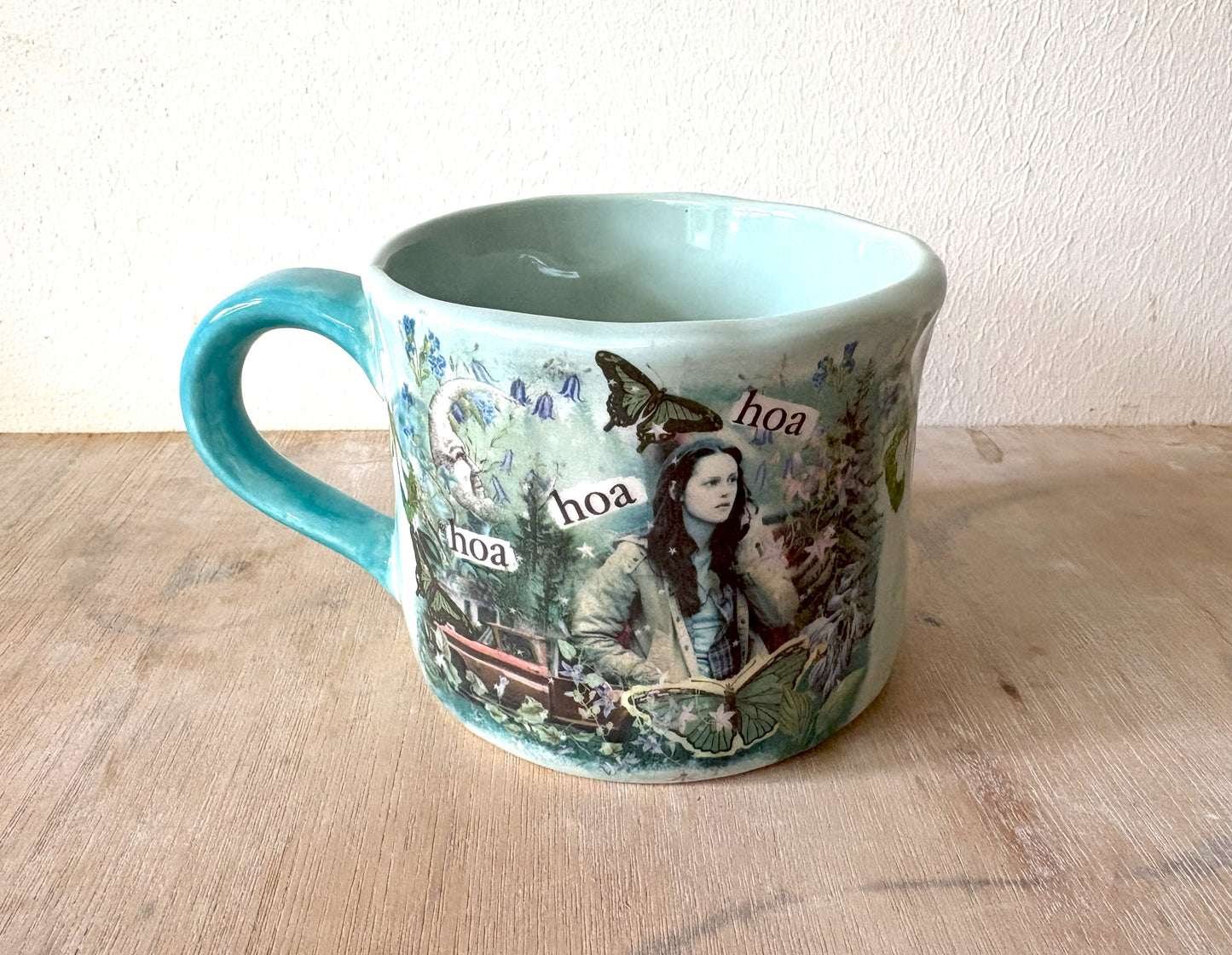 Millie's Pottery Twilight - Hoa Hoa Hand Made Large Round Mug