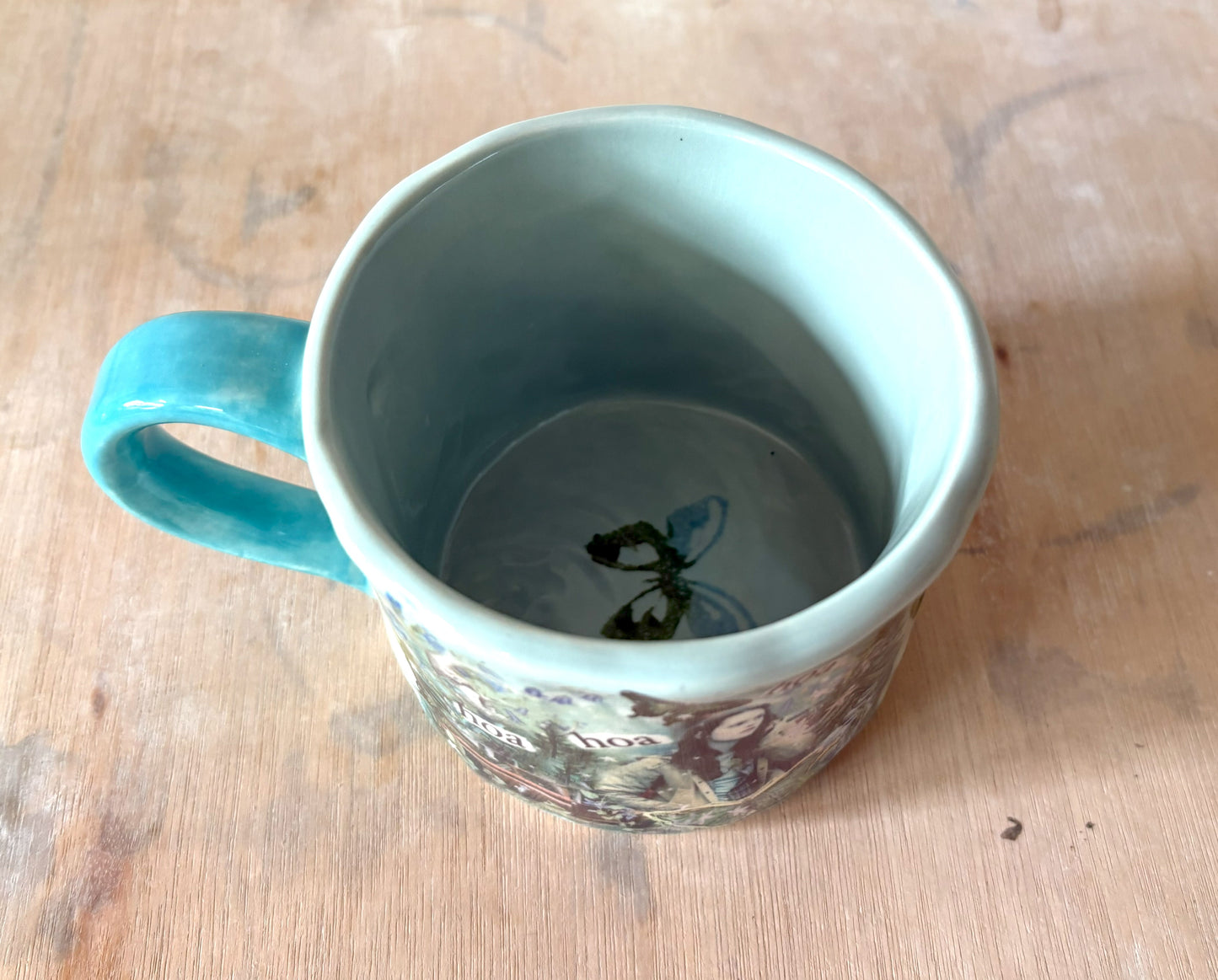 Millie's Pottery Twilight - Hoa Hoa Hand Made Large Round Mug