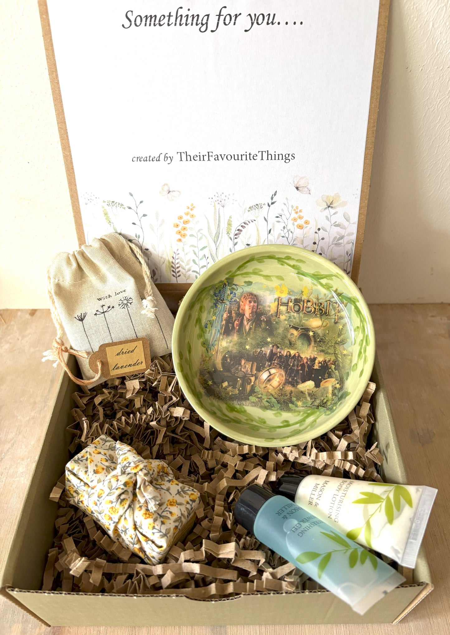 Millie's Pottery The Hobbit Green Trinket Dish Gift Set