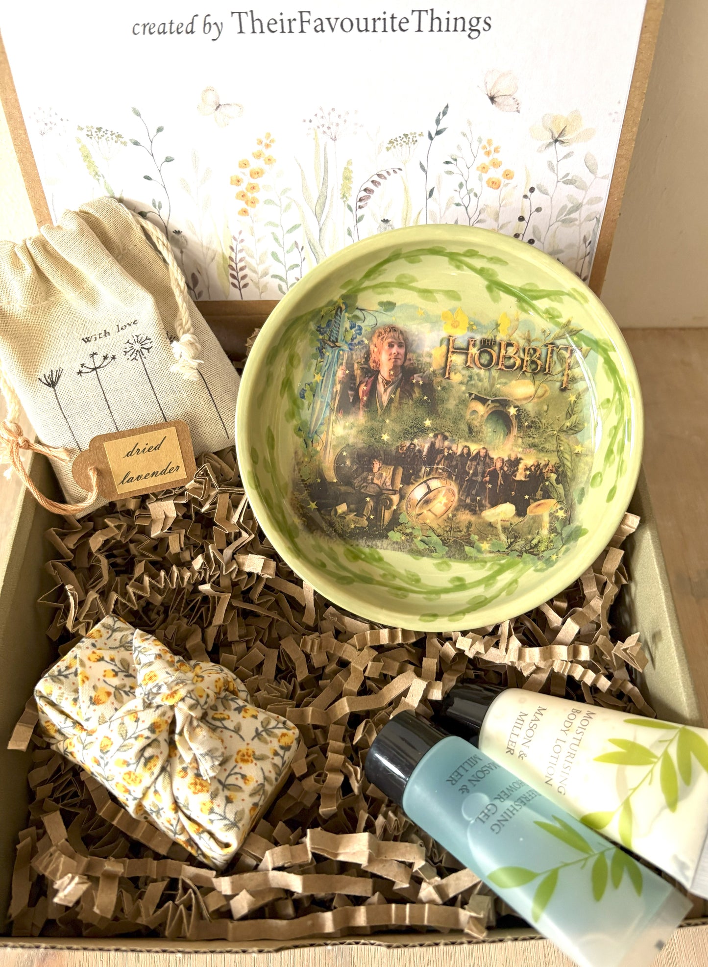 Millie's Pottery The Hobbit Green Trinket Dish Gift Set