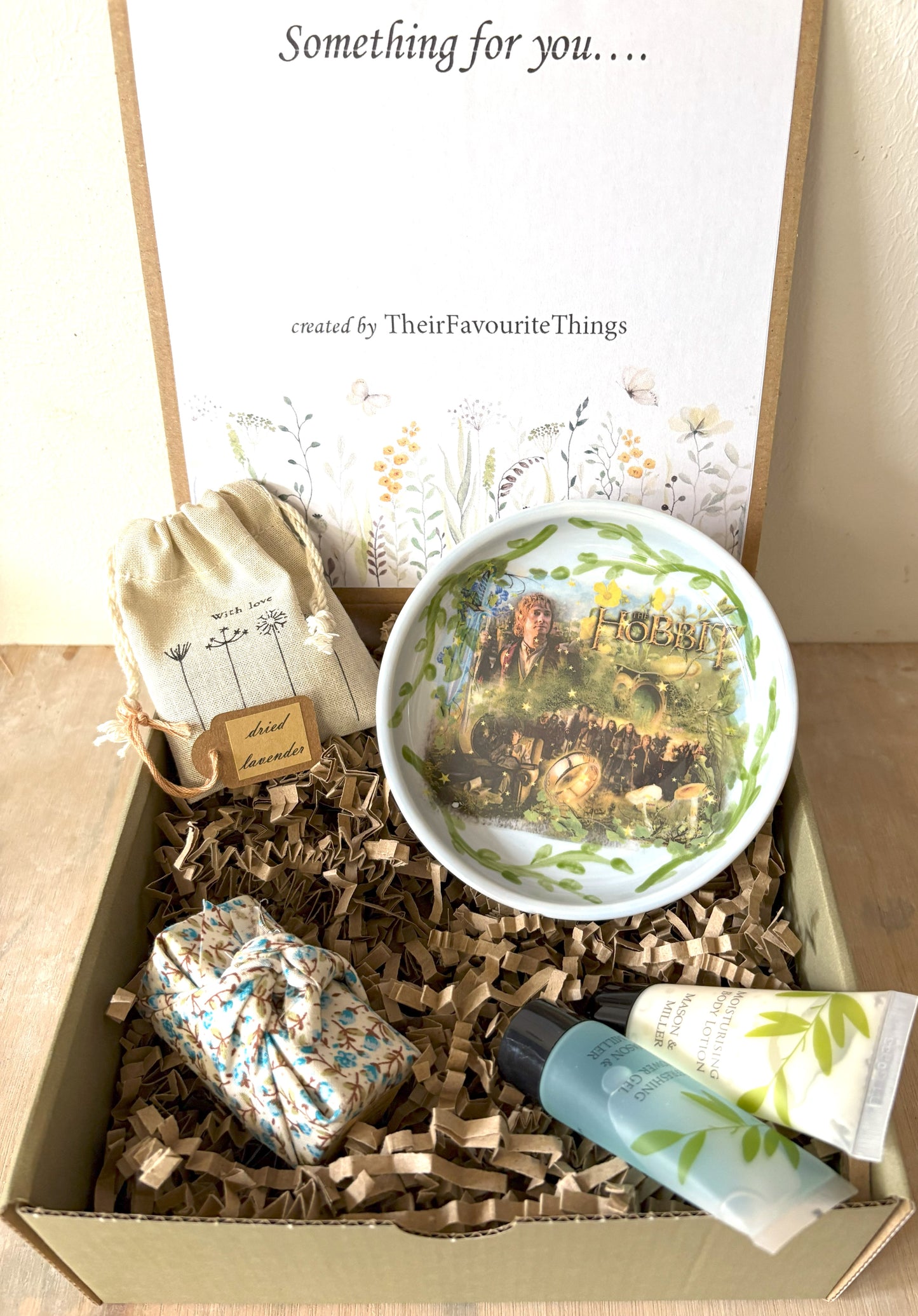 Millie's Pottery The Hobbit Blue Trinket Dish Gift Set