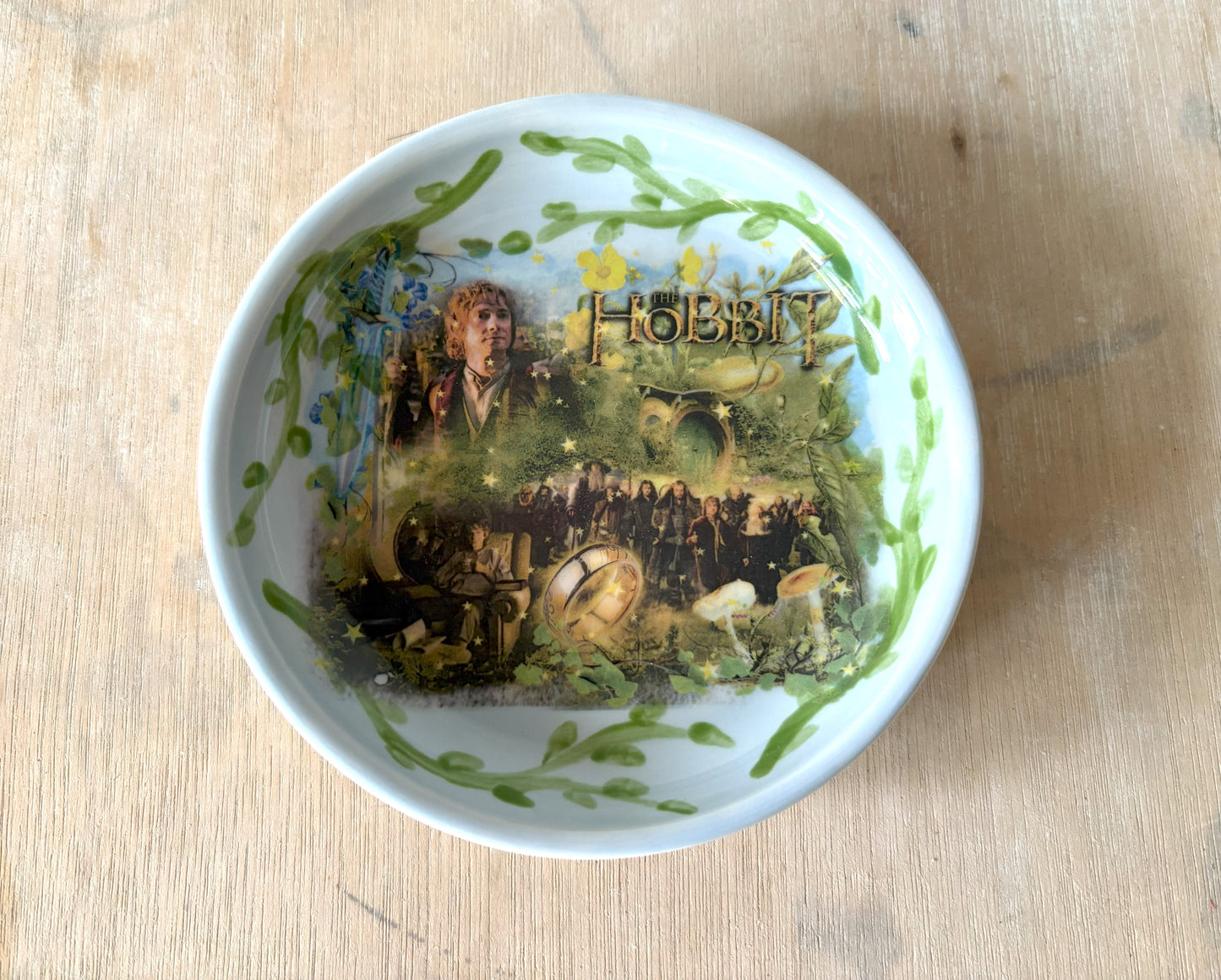 Millie's Pottery The Hobbit Blue Trinket Dish Gift Set