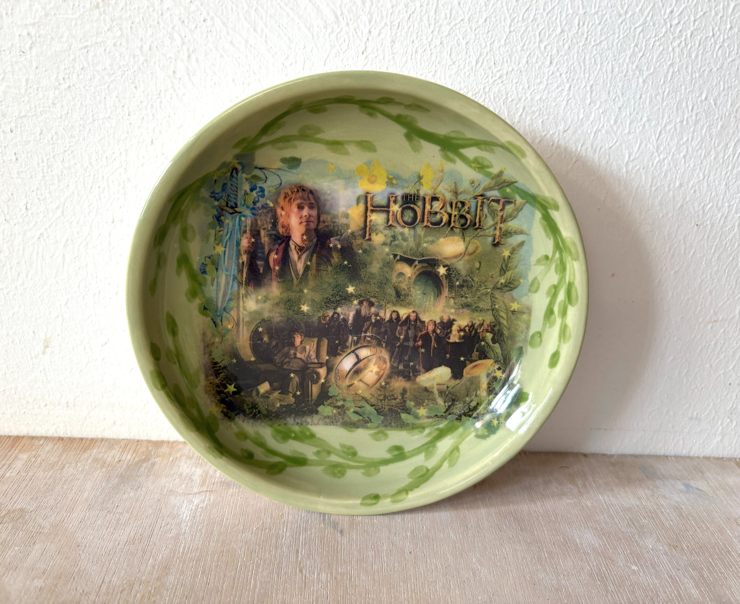 Millie's Pottery The Hobbit Green Trinket Dish Gift Set