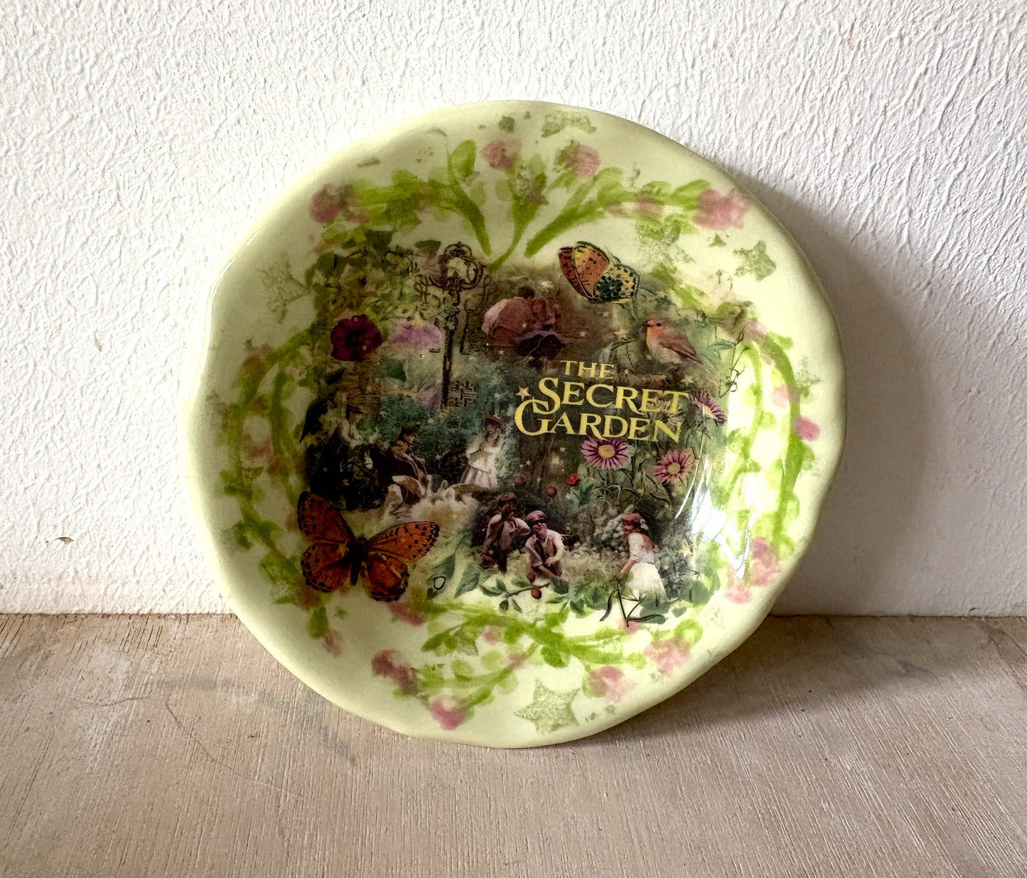 Secret Garden Trinket Dish - Millie's Pottery Secret Garden Trinket Ring Dish