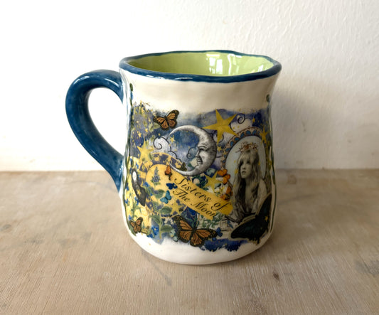 Millie's Pottery Stevie Nicks Sisters of the Moon Large Tulip Hand Painted Mug