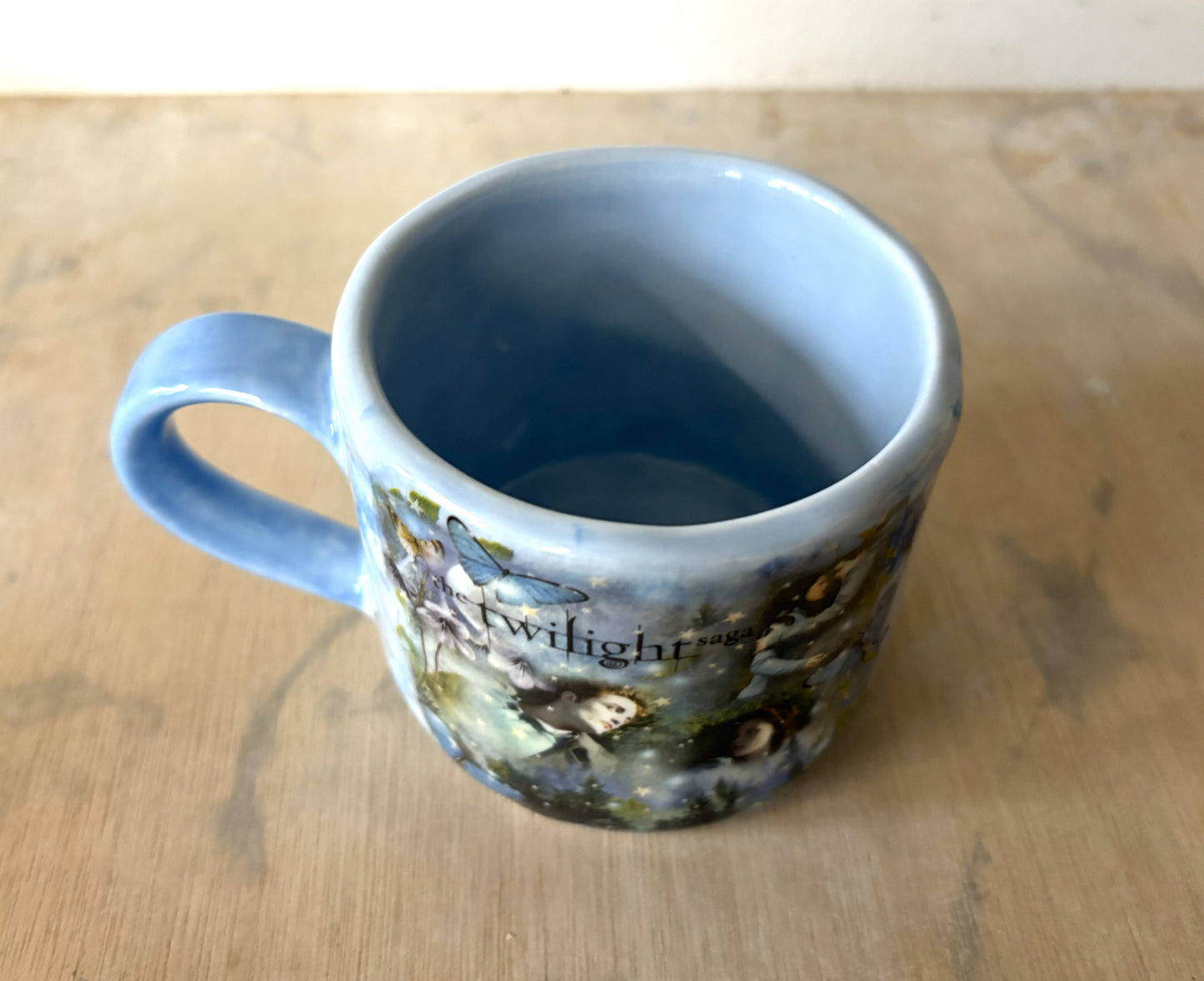 Millie's Millie's Pottery Hand Made Mug - Twilight Sparkly Vampire Blue Medium Round Mug