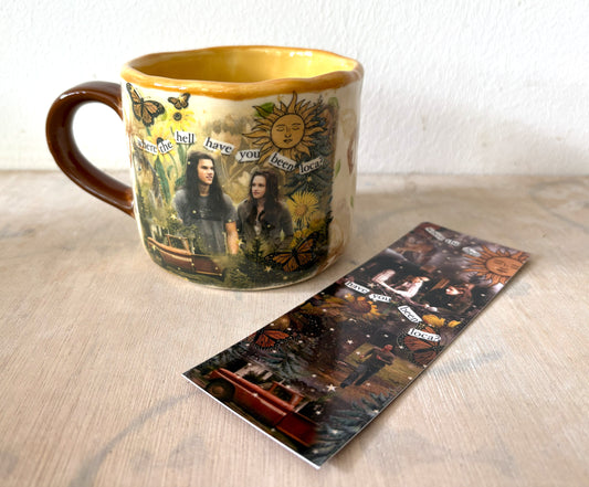 Millie's Millie's Pottery Twilight Where the Hell have you been Loca? Medium Round Mug