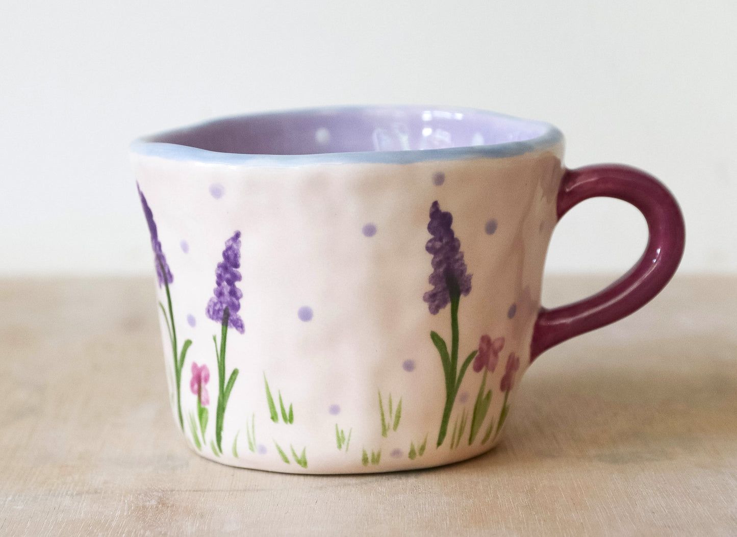 Millie's Pottery Luna Valleys Large Mug with Fantasy Ghost Protector Hand Made Gifts