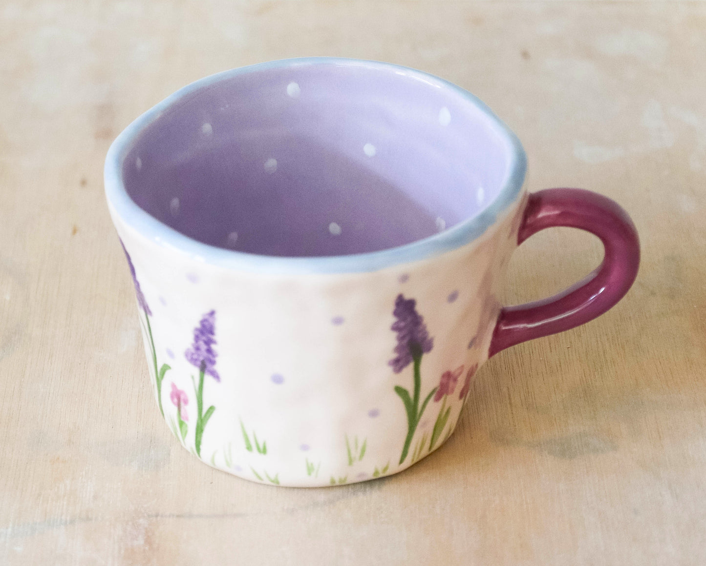 Millie's Pottery Luna Valleys Large Mug with Fantasy Ghost Protector Hand Made Gifts