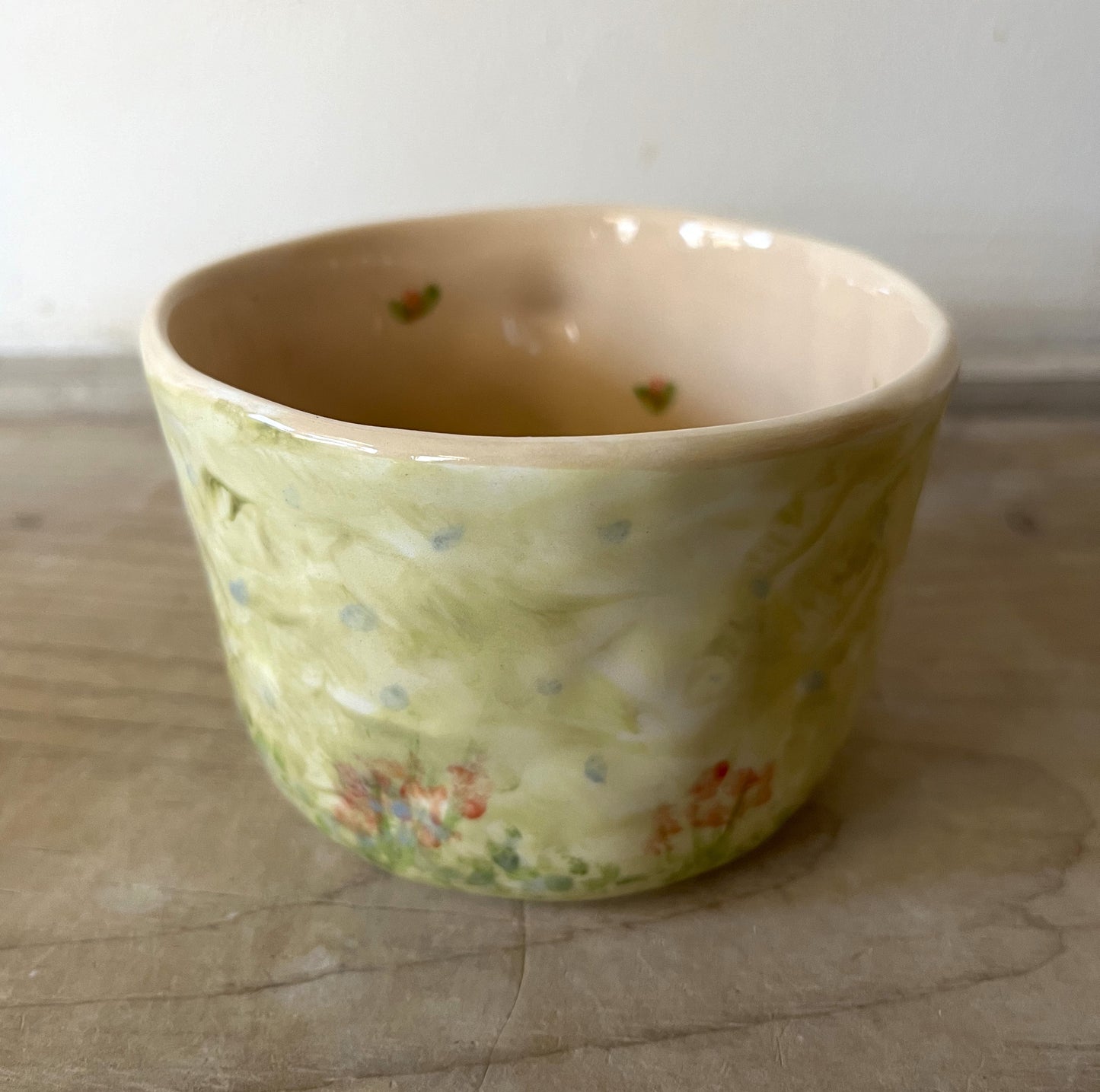 Millie's Pottery Garden Fairy with Butterfly Mug with Peek-a-boo Frog Mug Gift