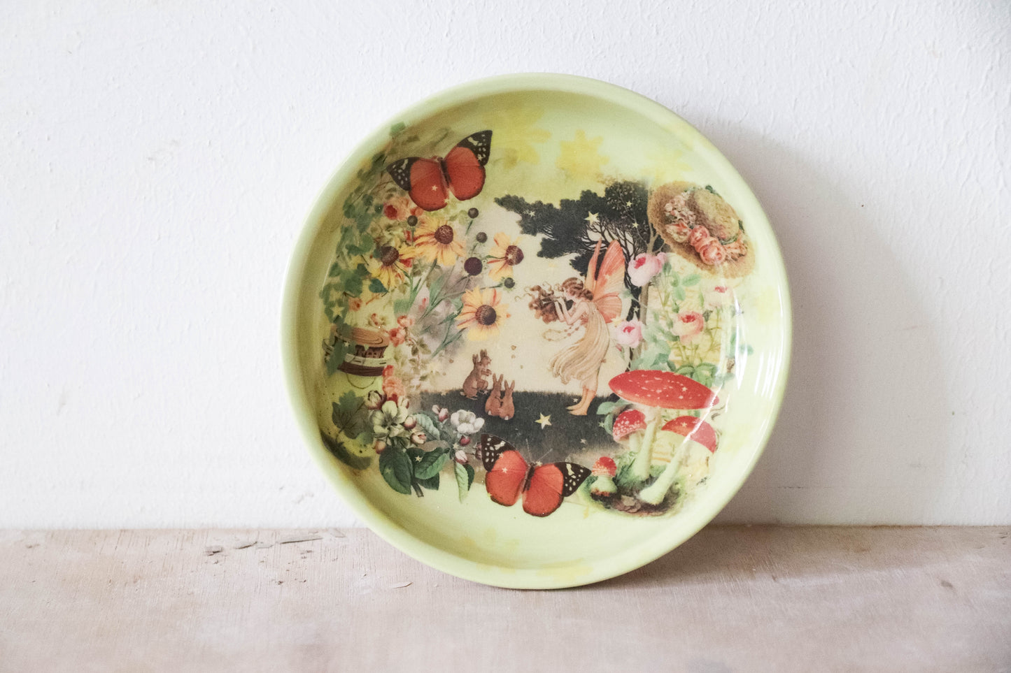 Millie's Pottery Mushroom Fairy Trinket Dish Gift Set