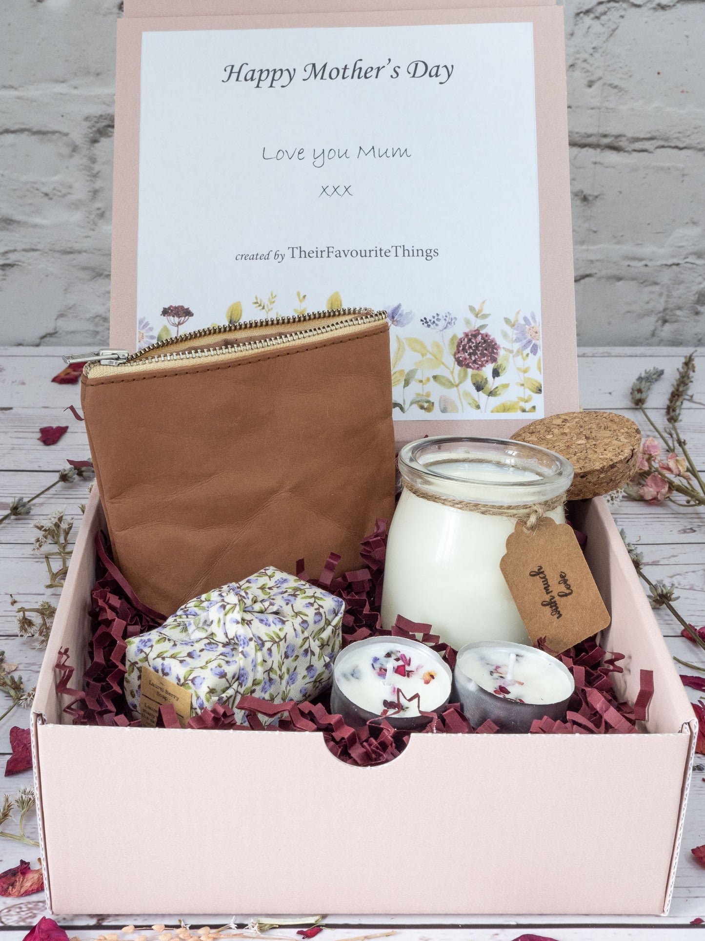 Happy Mother's Day Birthday Special Treat Box Filled Artisan Vegan Gift for Her, Best Friend Present Eco Friendly Unique Gifts