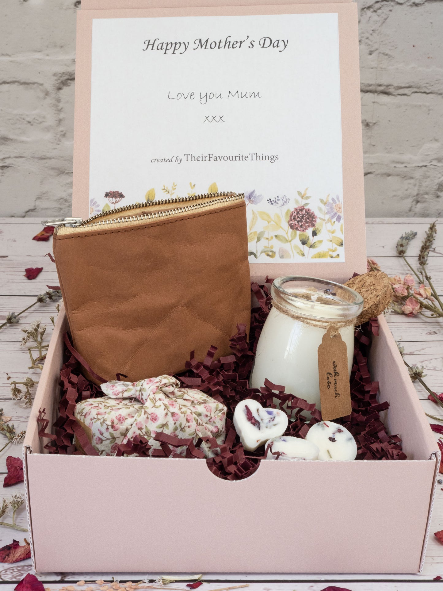 Happy Mother's Day Birthday Special Treat Box Filled Artisan Vegan Gift for Her, Best Friend Present Eco Friendly Unique Gifts