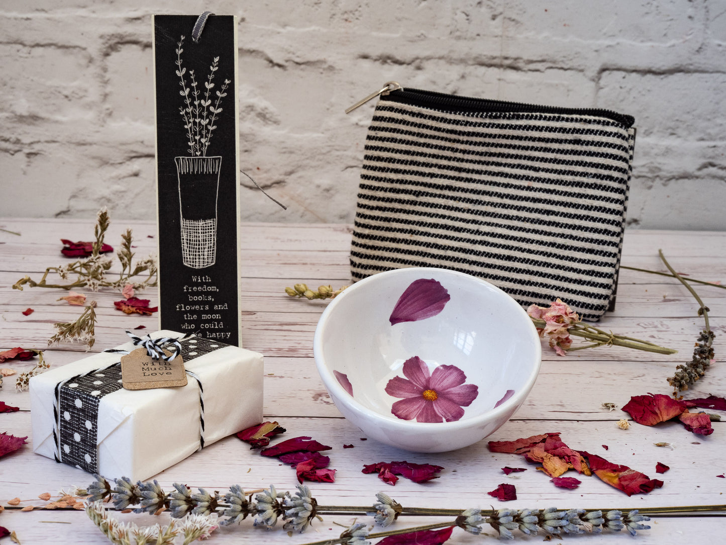 Mother's Day Happy Birthday Gift Box Filled, Artisan Sustainable Coin Purse Gift, Best Friend Present Eco Friendly Gift Box