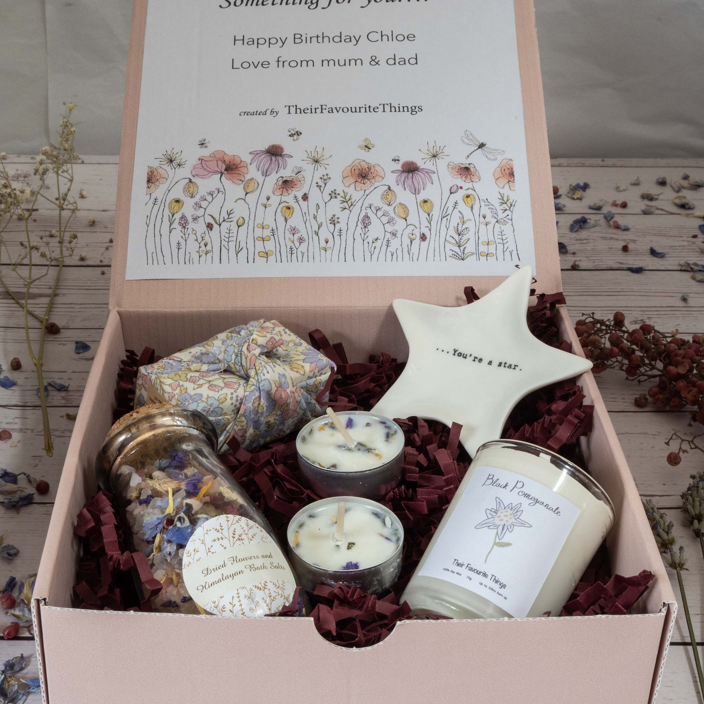 Happy Birthday Mother's Day Gift Box Filled, Artisan Vegan Gift for Her, Best Friend Present Eco Friendly Gift Box, Unique Gifts