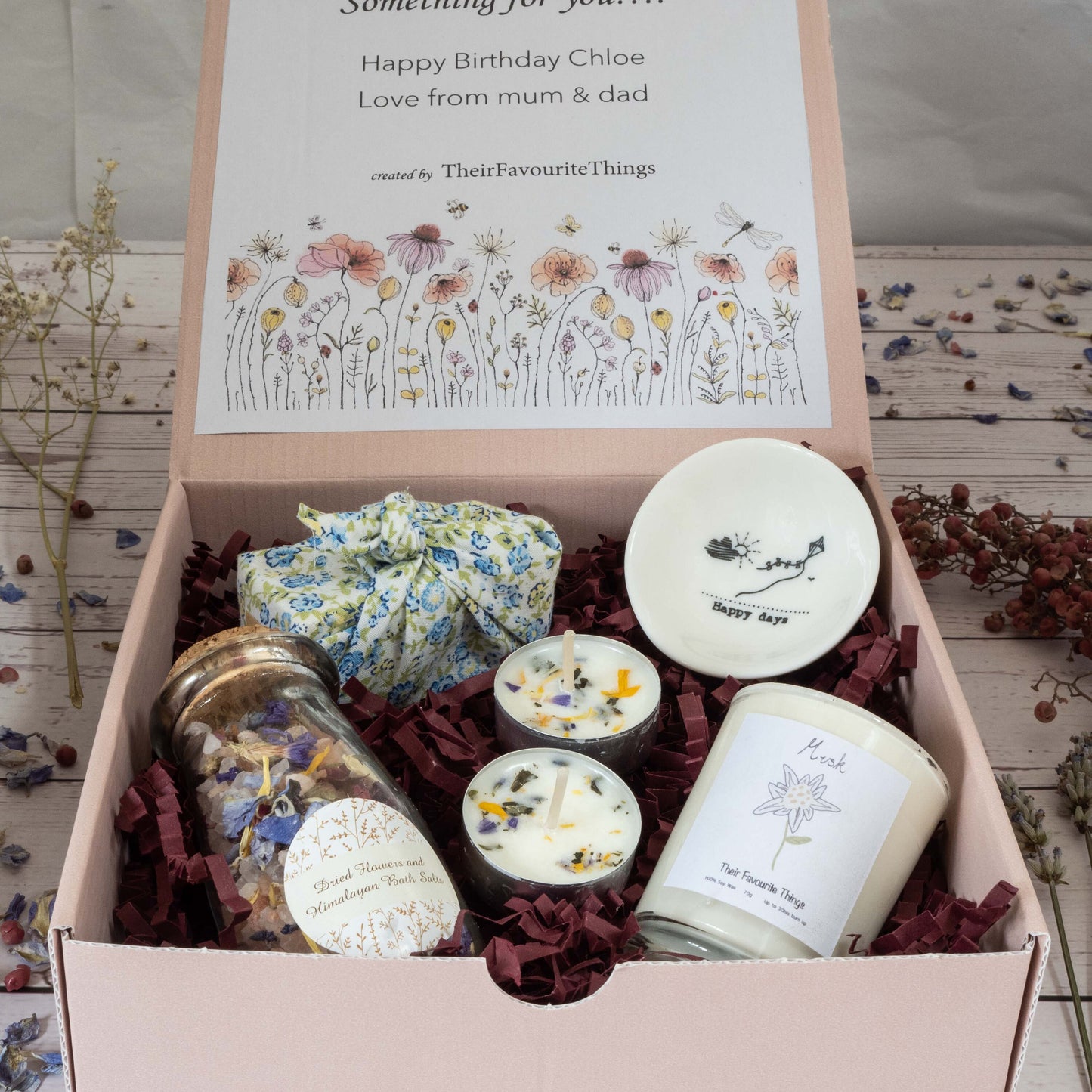 Happy Birthday Mother's Day Gift Box Filled, Artisan Vegan Gift for Her, Best Friend Present Eco Friendly Gift Box, Unique Gifts