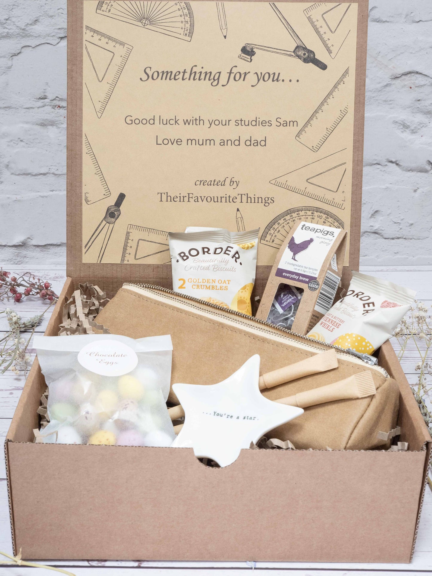 Good Luck at Uni, Back to School Gift Box, Sustainable Gift for Him/Her, Best Friend Present Eco Friendly Gift Box, Unique Gifts