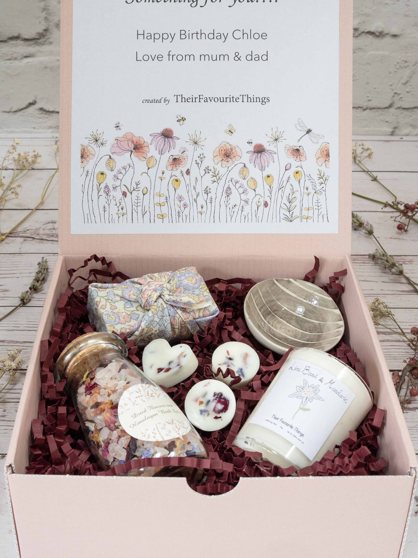 Happy Birthday Mother's Day Special Treat Box Filled Artisan Vegan Gift for Her, Best Friend Present Eco Friendly Unique Gifts