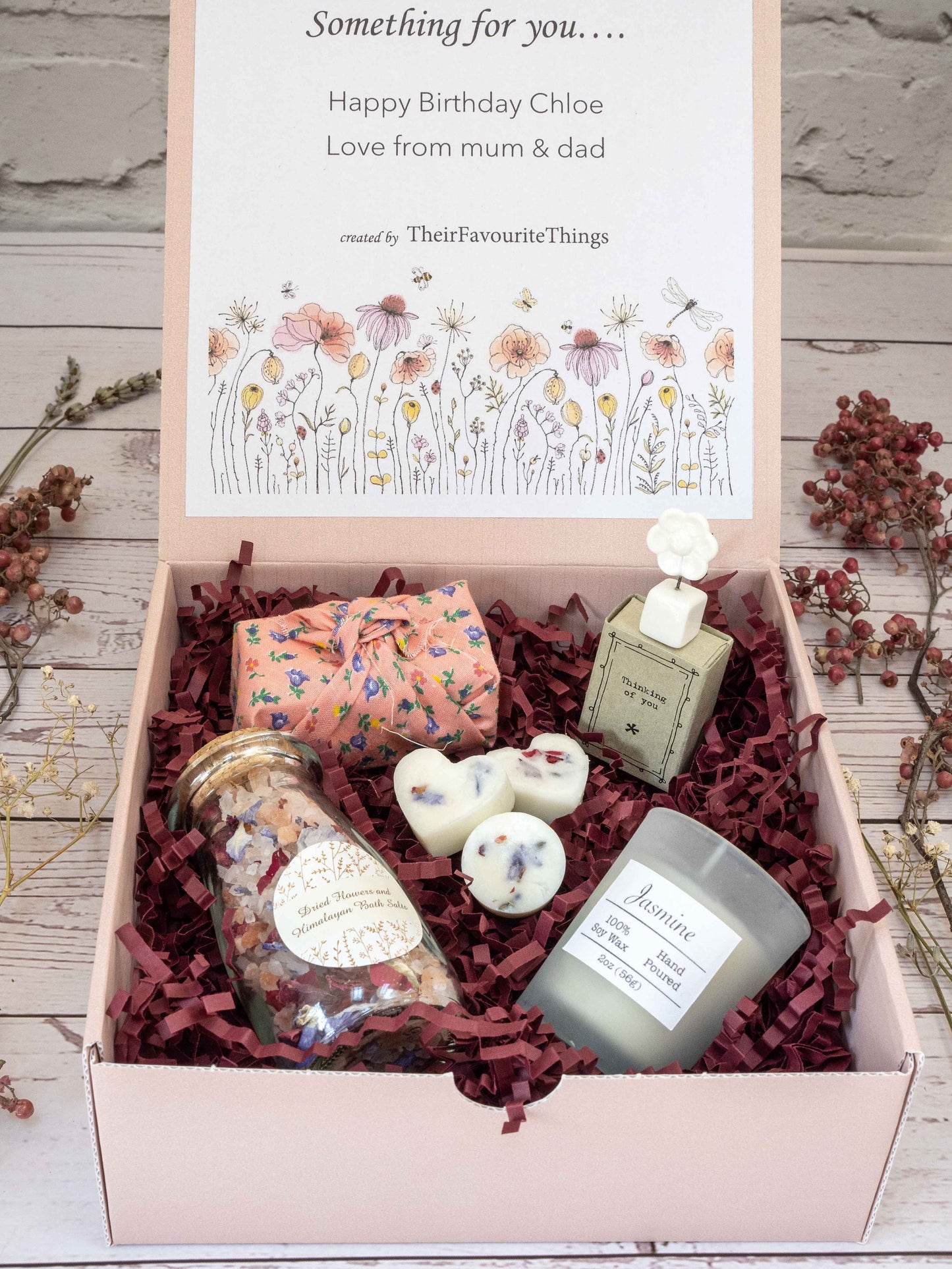 Happy Birthday Mother's Day Gift Box Filled, Artisan Vegan Gift for Her, Best Friend Present Eco Friendly Gift Box, Unique Gifts