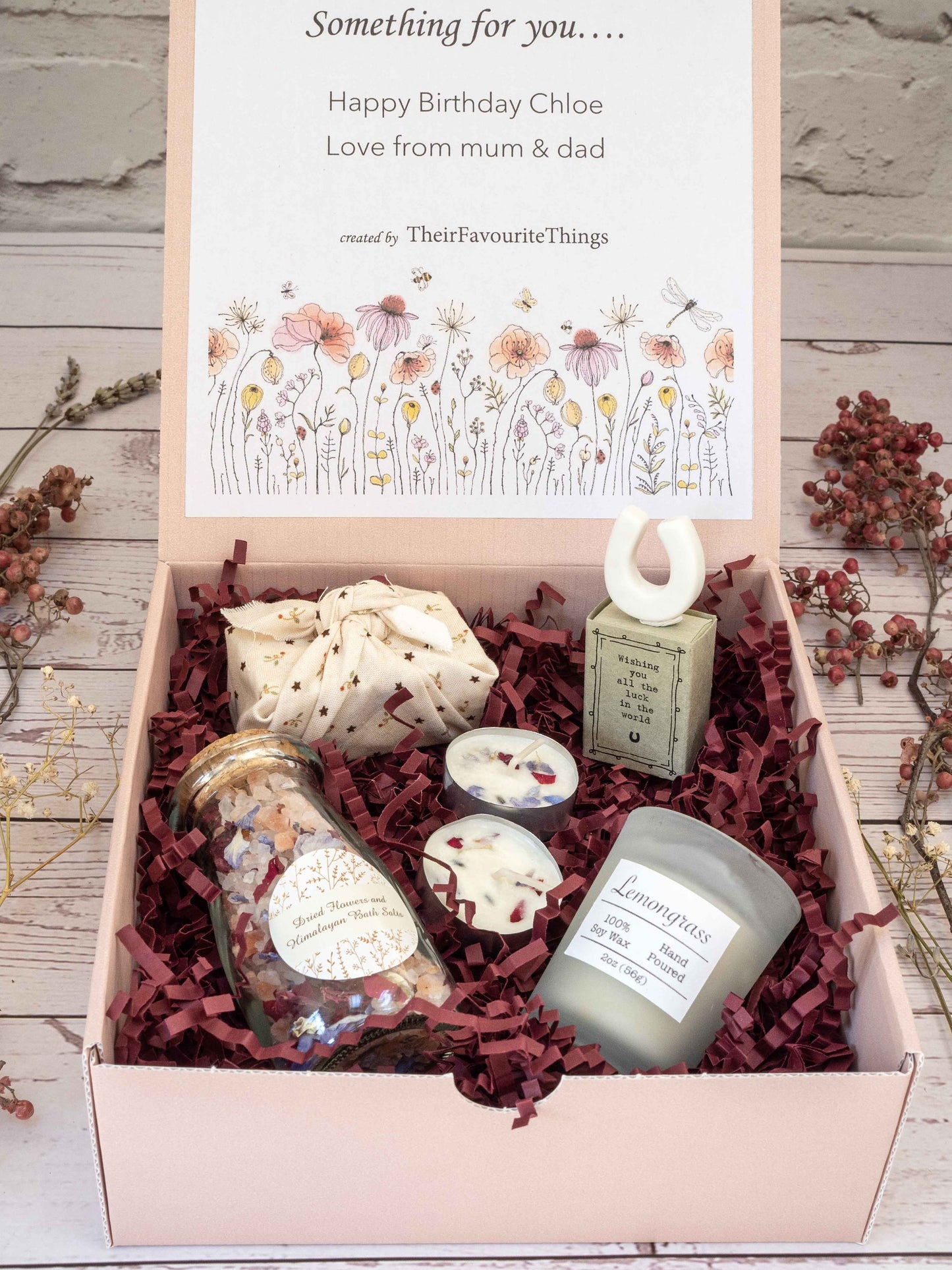 Happy Birthday Mother's Day Gift Box Filled, Artisan Vegan Gift for Her, Best Friend Present Eco Friendly Gift Box, Unique Gifts