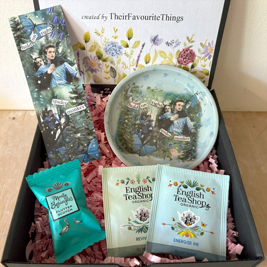 Millie's Pottery Twilight 'Hold on tight Spider Monkey' Trinket Dish and Book Mark Gift Set