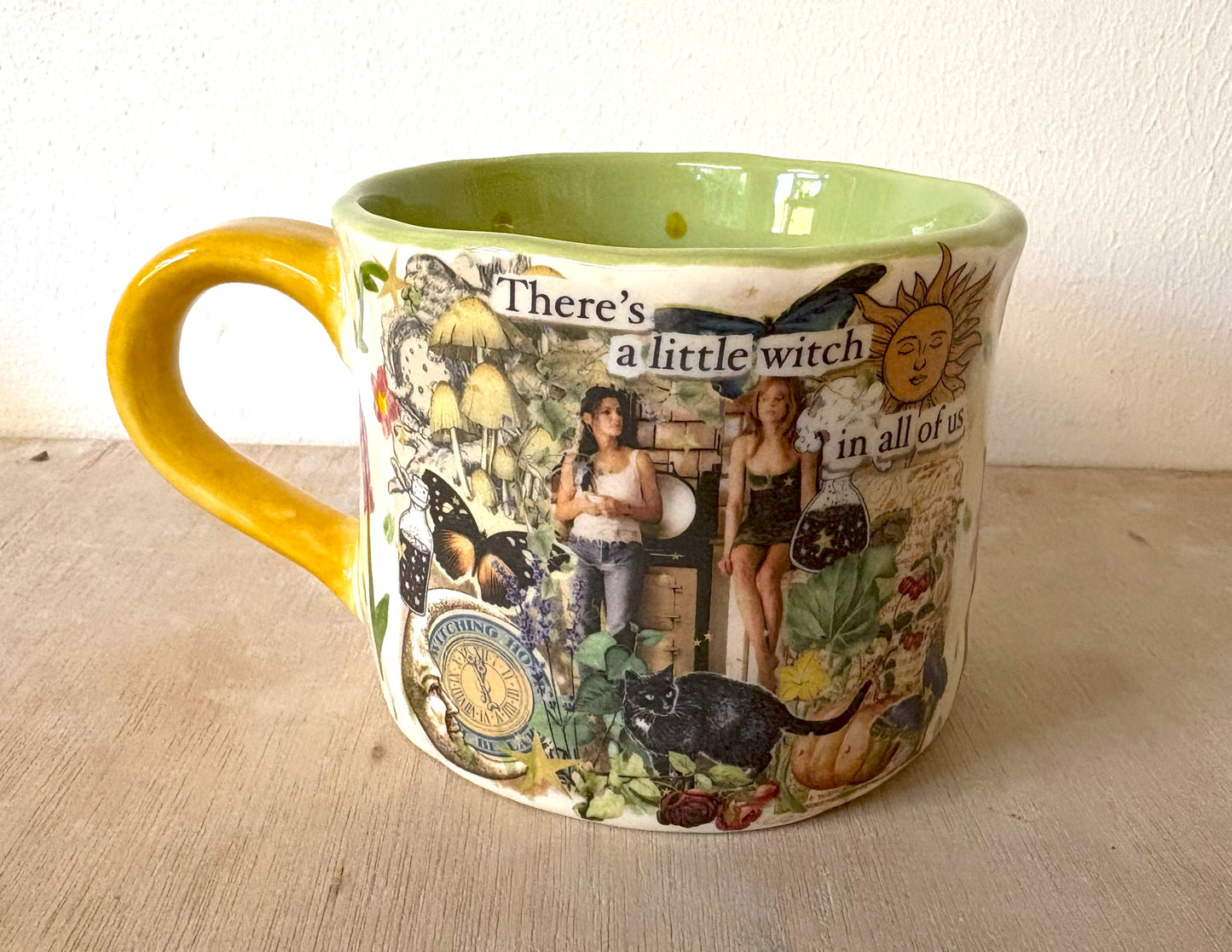 Millie's Pottery Practical Magic 'There's a little Witch in all of us' Hand Made Large Round Mug