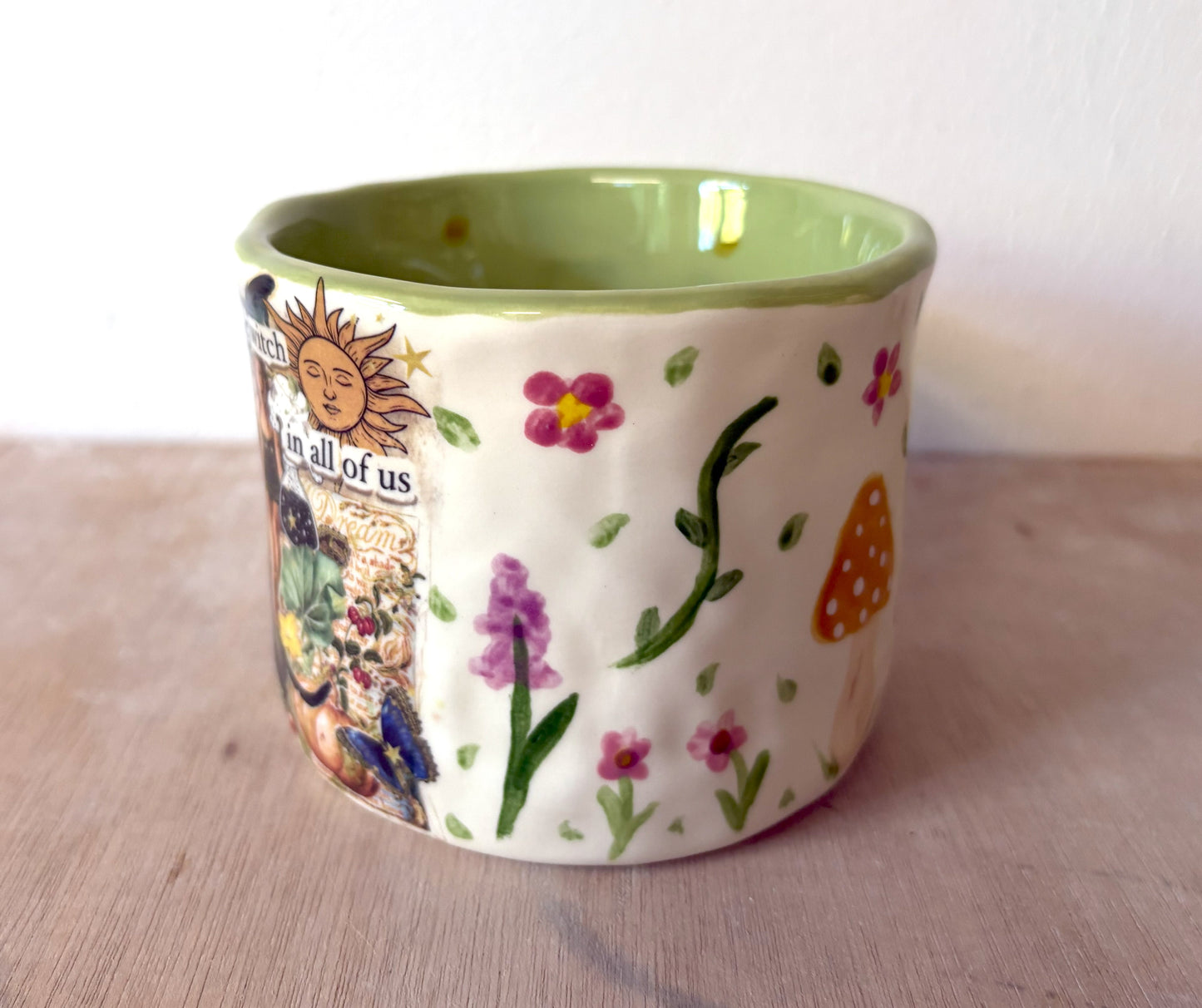 Millie's Pottery Practical Magic 'There's a little Witch in all of us' Hand Made Large Round Mug