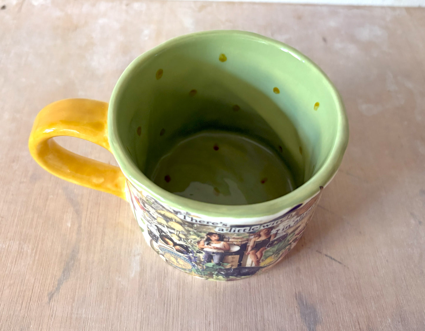 Millie's Pottery Practical Magic 'There's a little Witch in all of us' Hand Made Large Round Mug