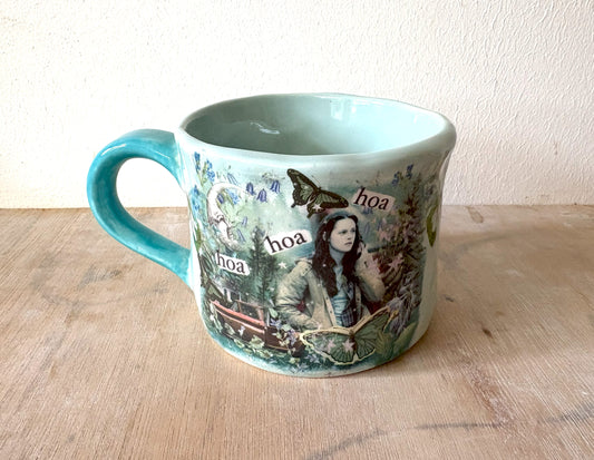 Millie's Pottery Twilight - Hoa Hoa Hand Made Large Round Mug