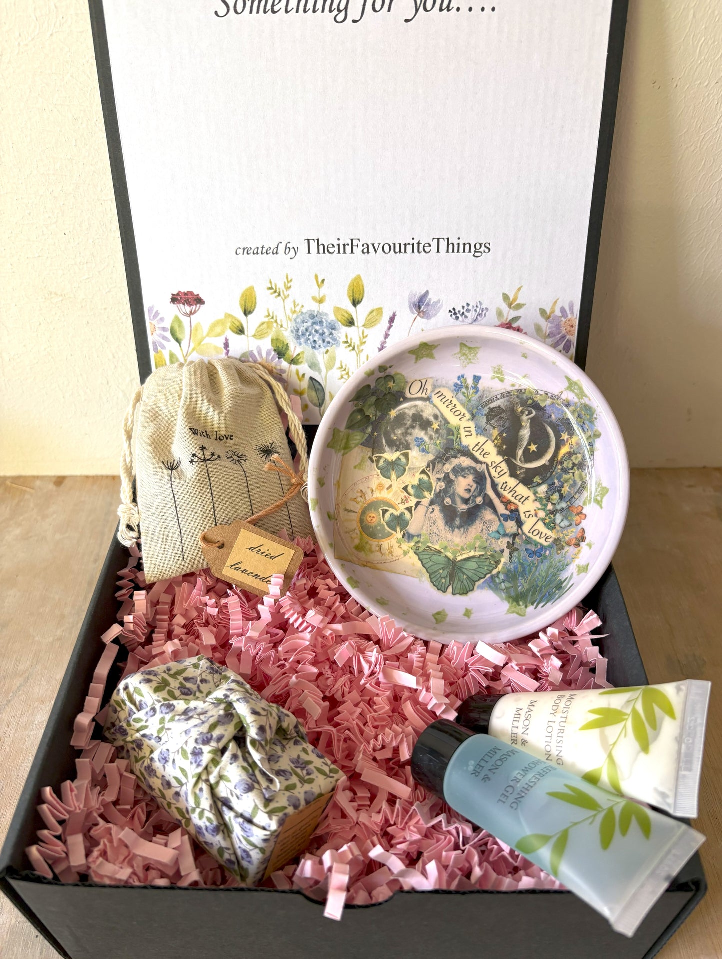 Millie's Pottery Stevie Nicks 'Oh Mirror in the Sky what is Love' Unique Trinket Dish Gift Set