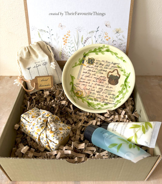 Millie's Pottery The Hobbit Bilbo Baggins Trinket Dish Gift Set