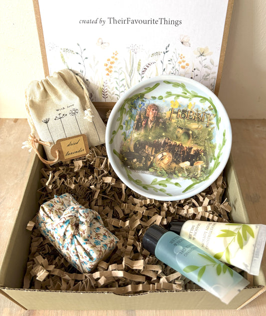 Millie's Pottery The Hobbit Blue Trinket Dish Gift Set