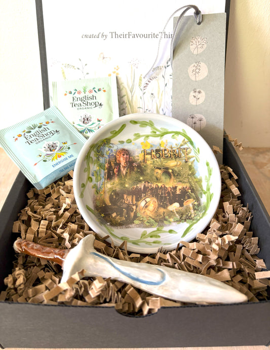 Millie's Pottery The Hobbit Blue Trinket Dish and Sword Gift Set