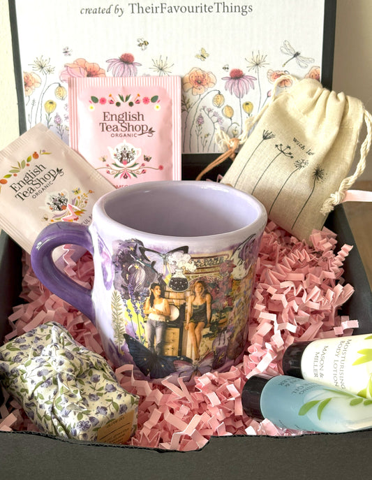 Millie's Pottery Practical Magic Purple and Lavender Unique Mug Gift Set