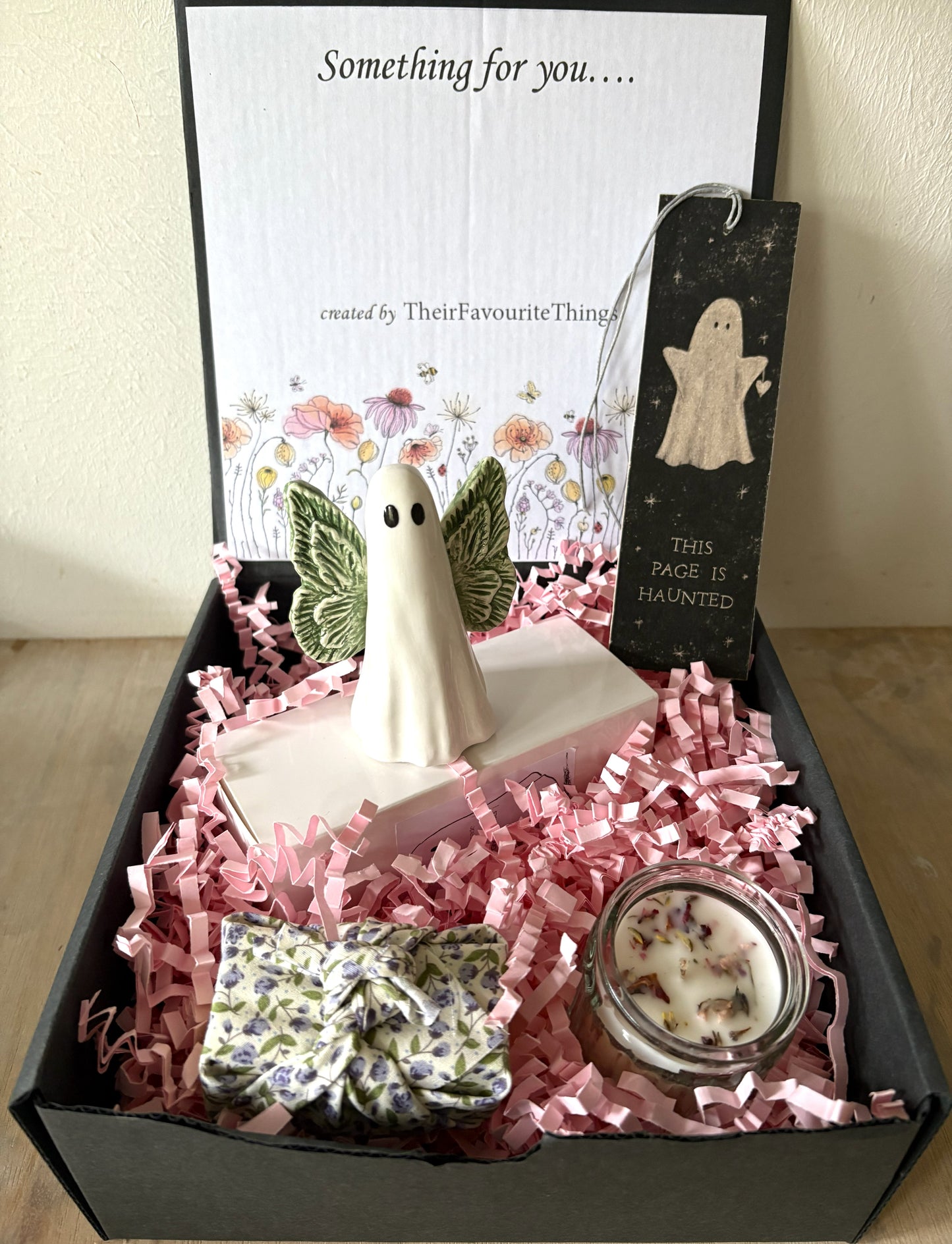 Millie's Pottery Hand Made Green Wings Fantasy Ghost and Ceramic Sword Gift Set