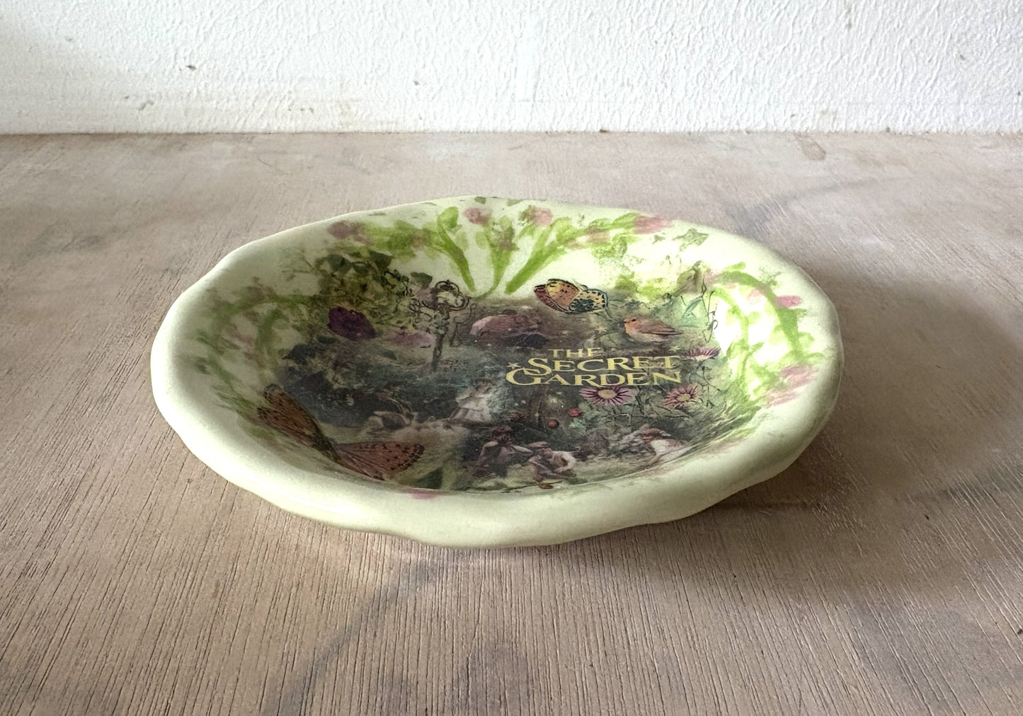Secret Garden Trinket Dish - Millie's Pottery Secret Garden Trinket Ring Dish
