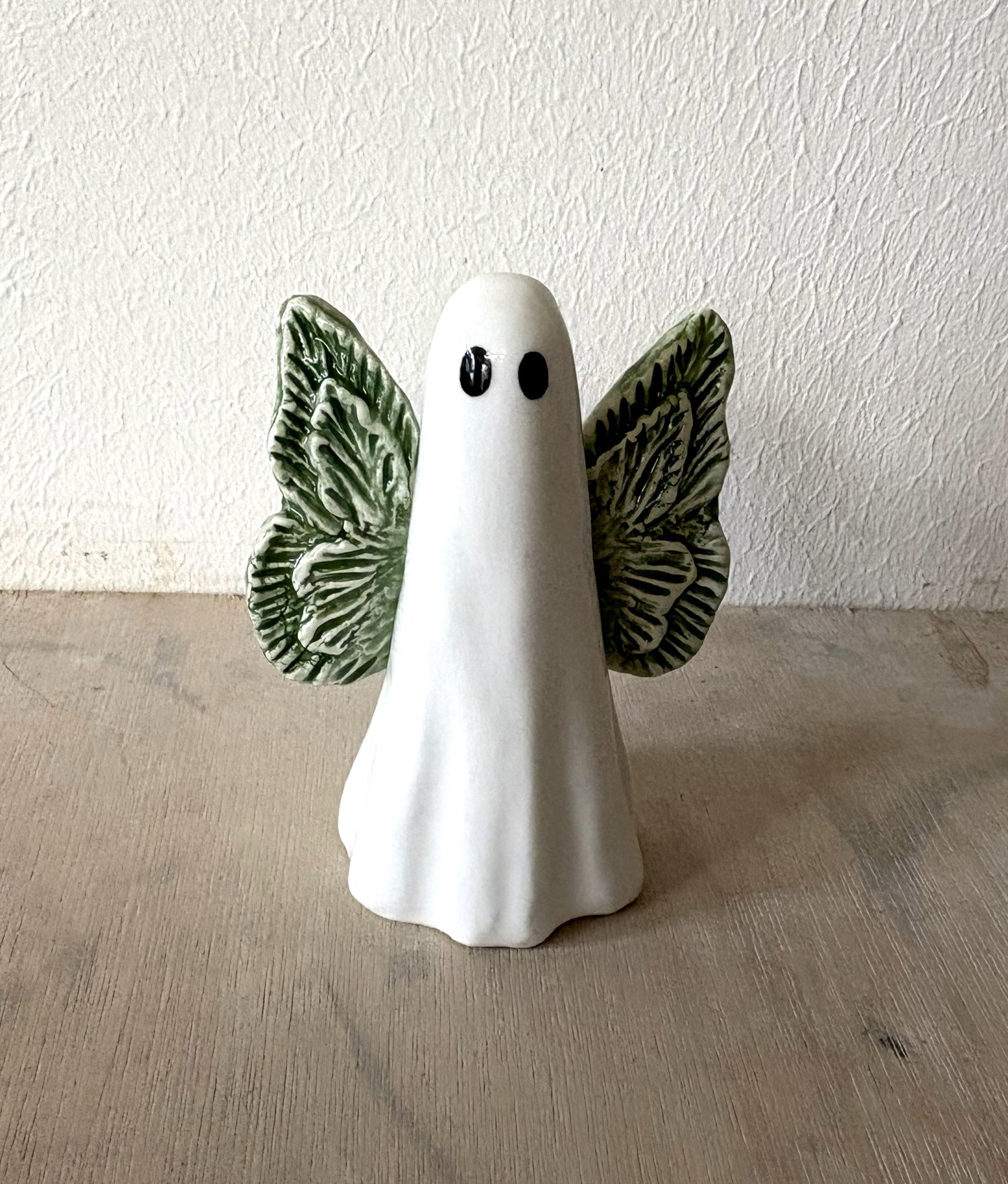 Millie's Pottery Hand Made Green Wings Fantasy Ghost and Ceramic Sword Gift Set