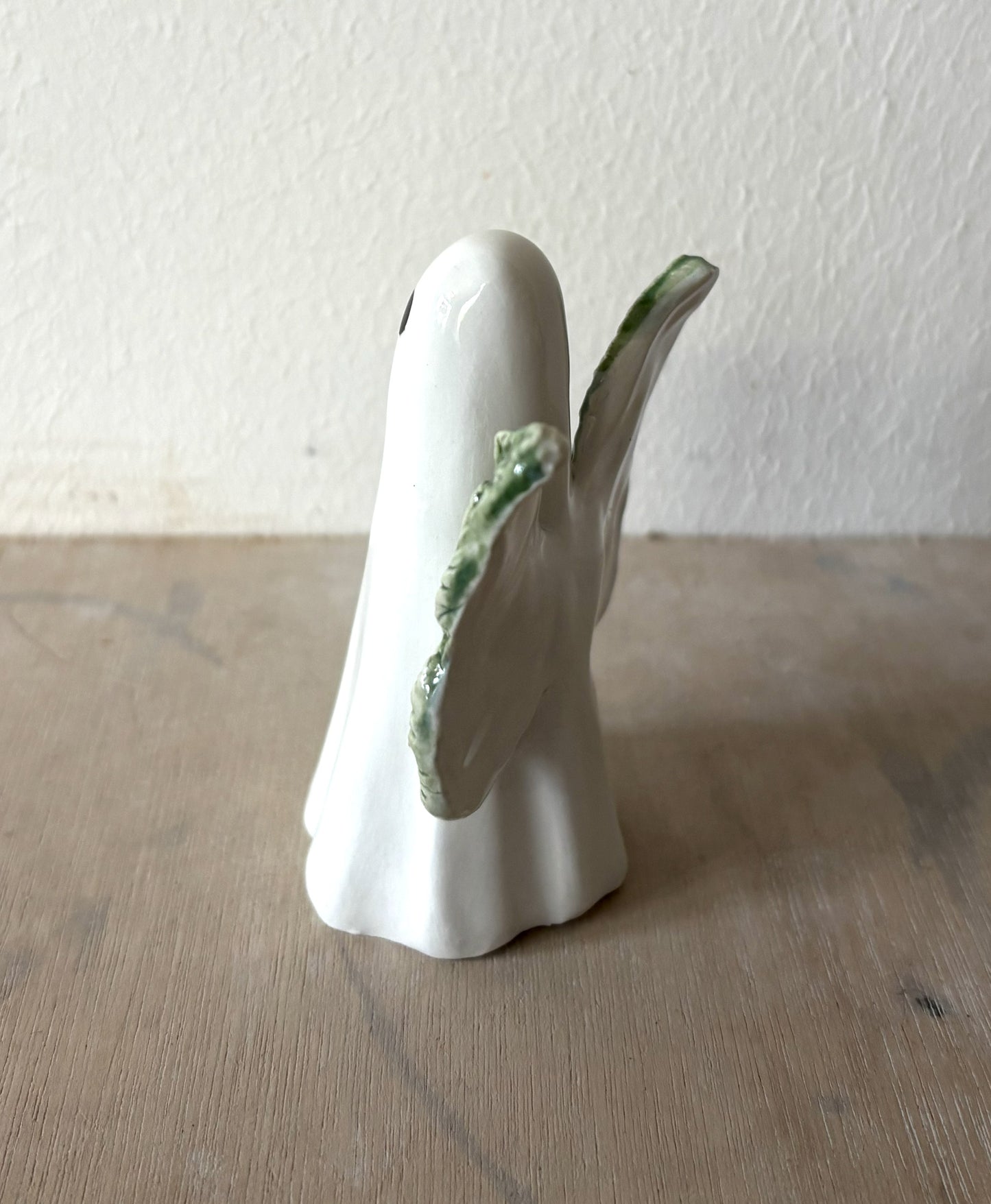 Millie's Pottery Hand Made Green Wings Fantasy Ghost and Ceramic Sword Gift Set