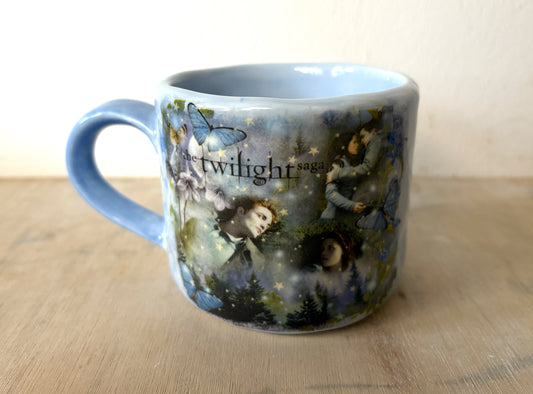 Millie's Millie's Pottery Hand Made Mug - Twilight Sparkly Vampire Blue Medium Round Mug