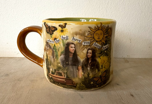 Millie's Pottery Hand Made Mug - Twilight 'Where the Hell have you been Loca?' Medium Round Mug