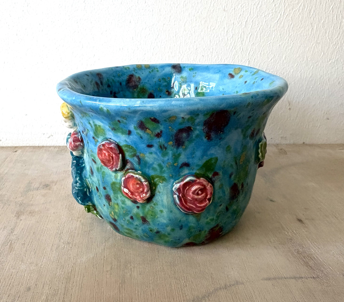Hand Made Purple and Blue Fairy in Monet's Garden Large Mug Gift Set