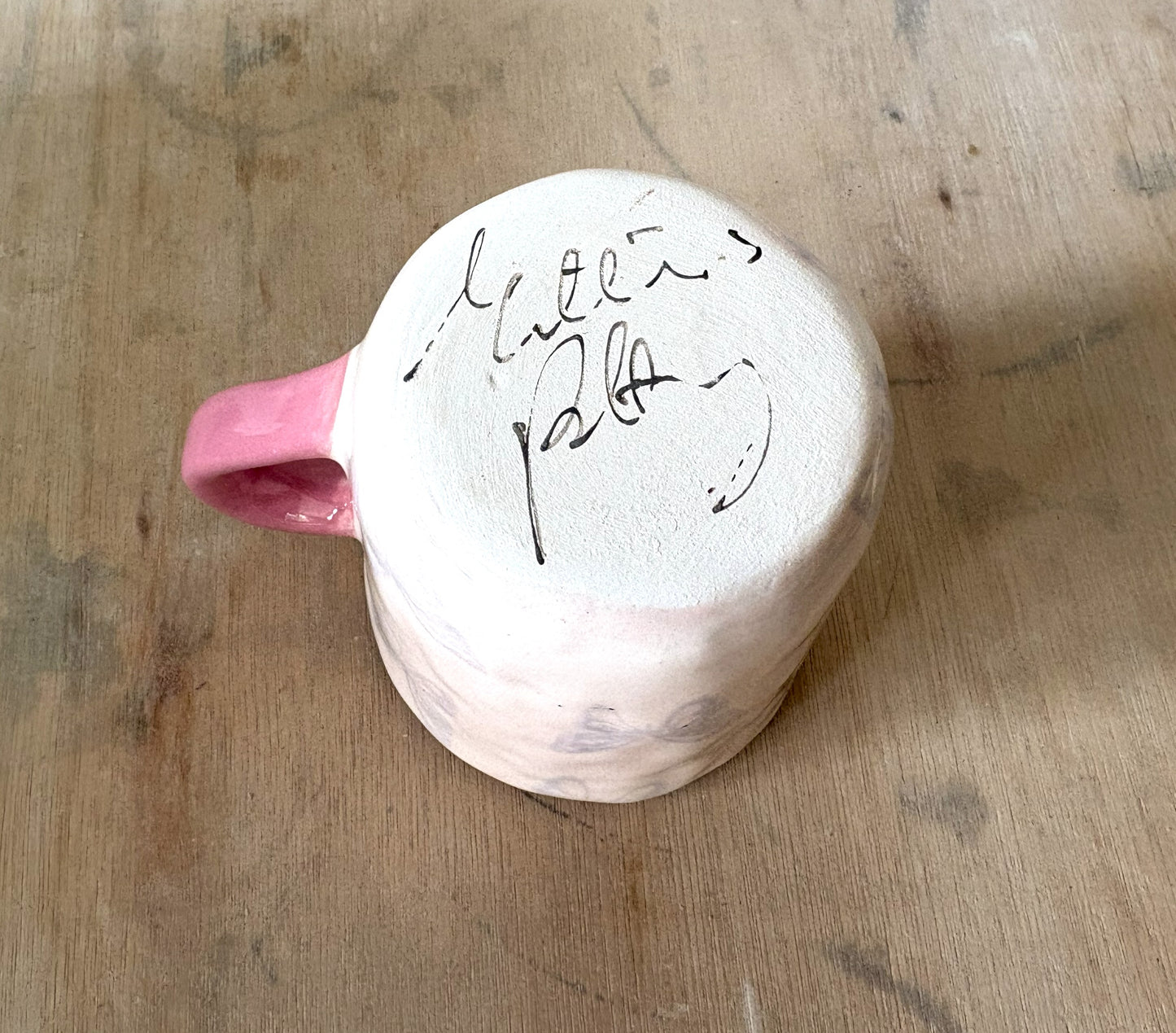 Millie's Pottery Pride and Prejudice Pink Hand Made and Hand Painted Mug Gift Set